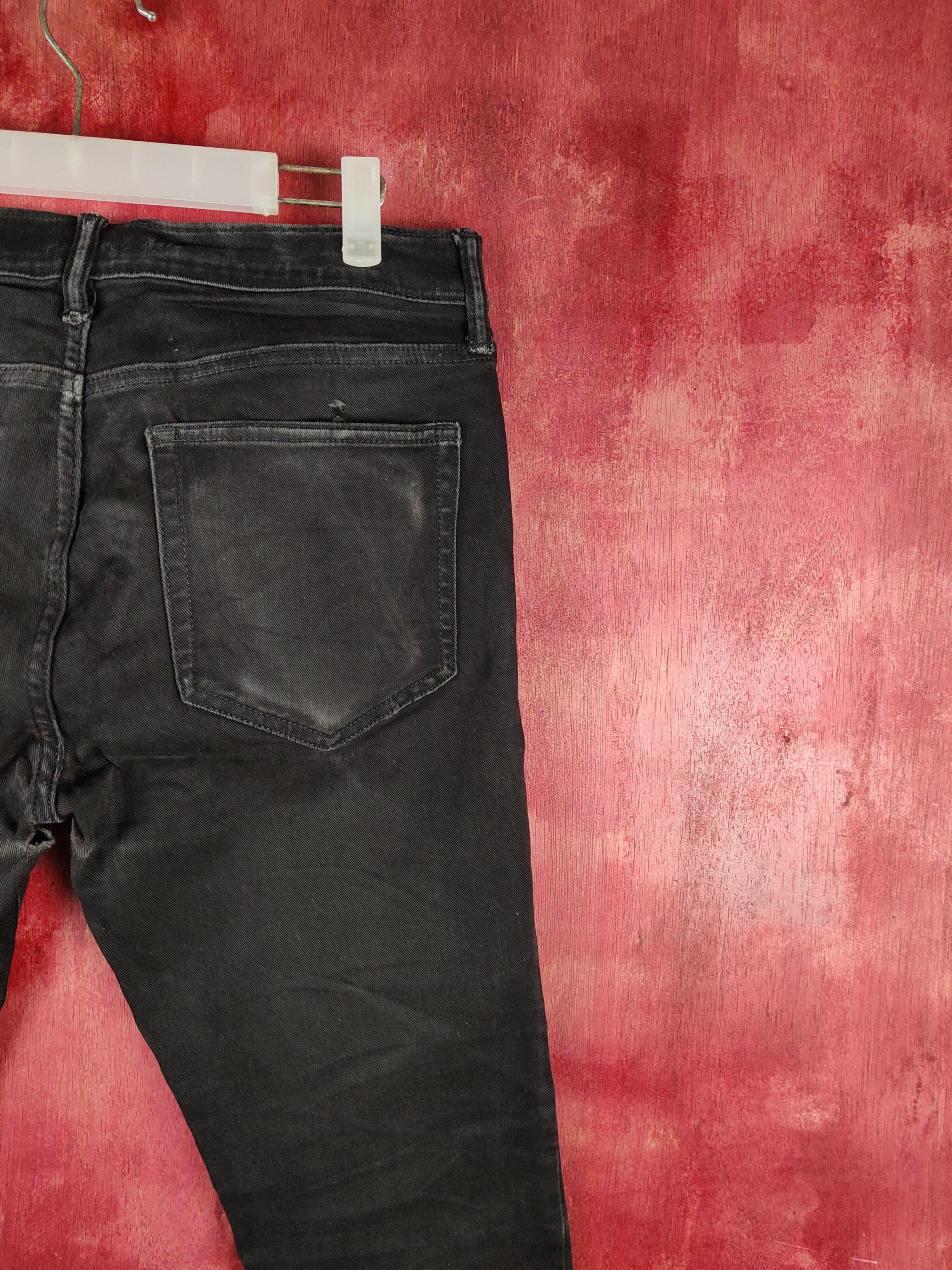 Gap Gap Black Distressed Ripped Skinny Jeans #S2312 Size US 32 / EU 48 - 11 Thumbnail