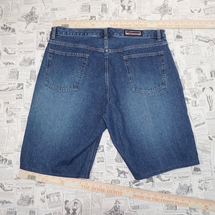 Vintage 38x32 - Vintage / Y2K unleaded brand baggy 2000s denim jorts Size US 38 / EU 54 - 4 Thumbnail