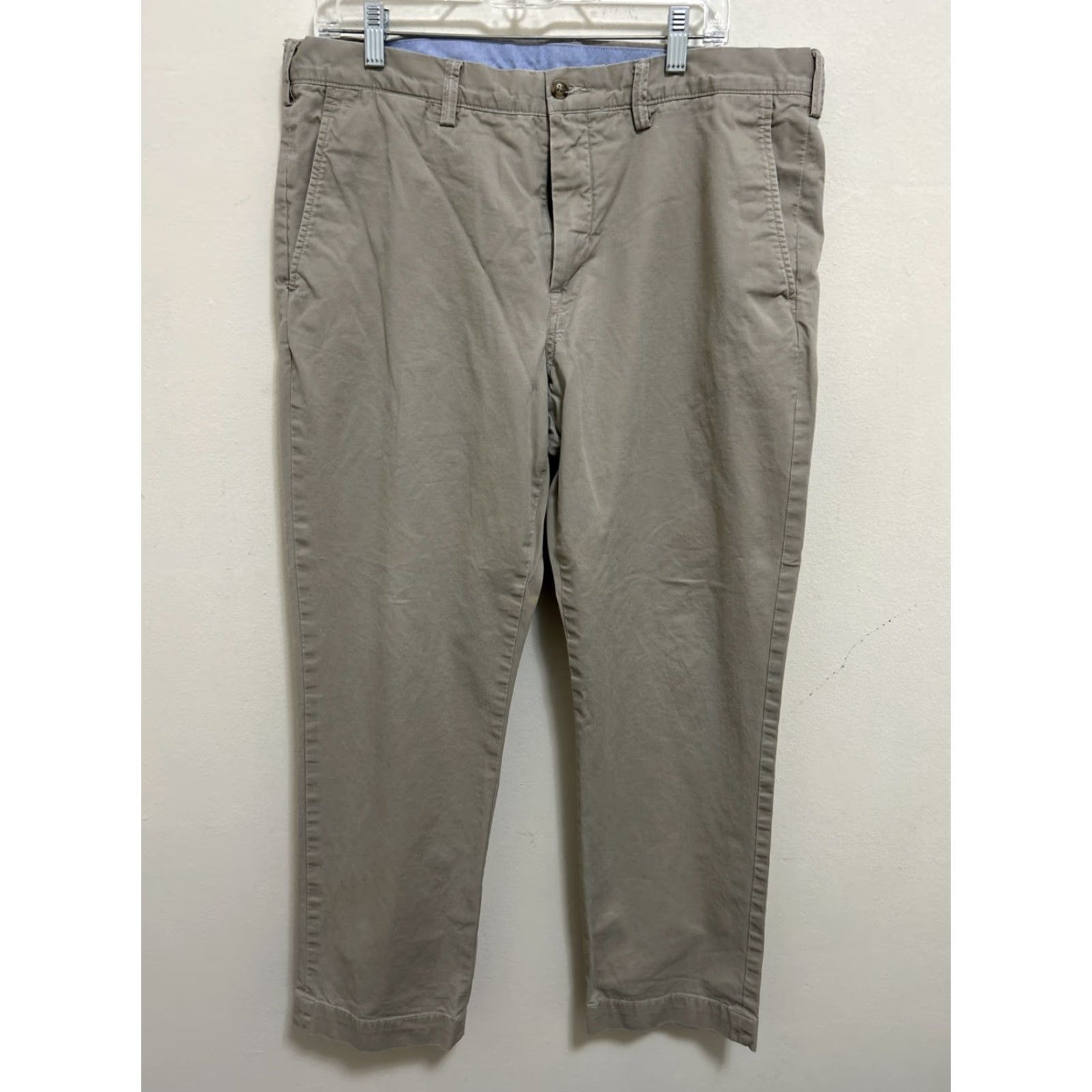Polo Ralph Lauren Polo Ralph Lauren Chino Pants Mens 36X30 Tan Stretch Straight Fit Cotton Twill Size US M / EU 48-50 / 2 - 2 Thumbnail