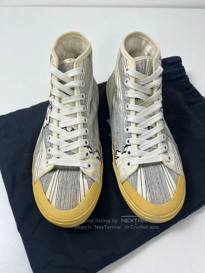 Saint Laurent Paris Saint Laurent Paris Explosion Fist High Top Sneakers Size US 8 / EU 41 - 2 Thumbnail