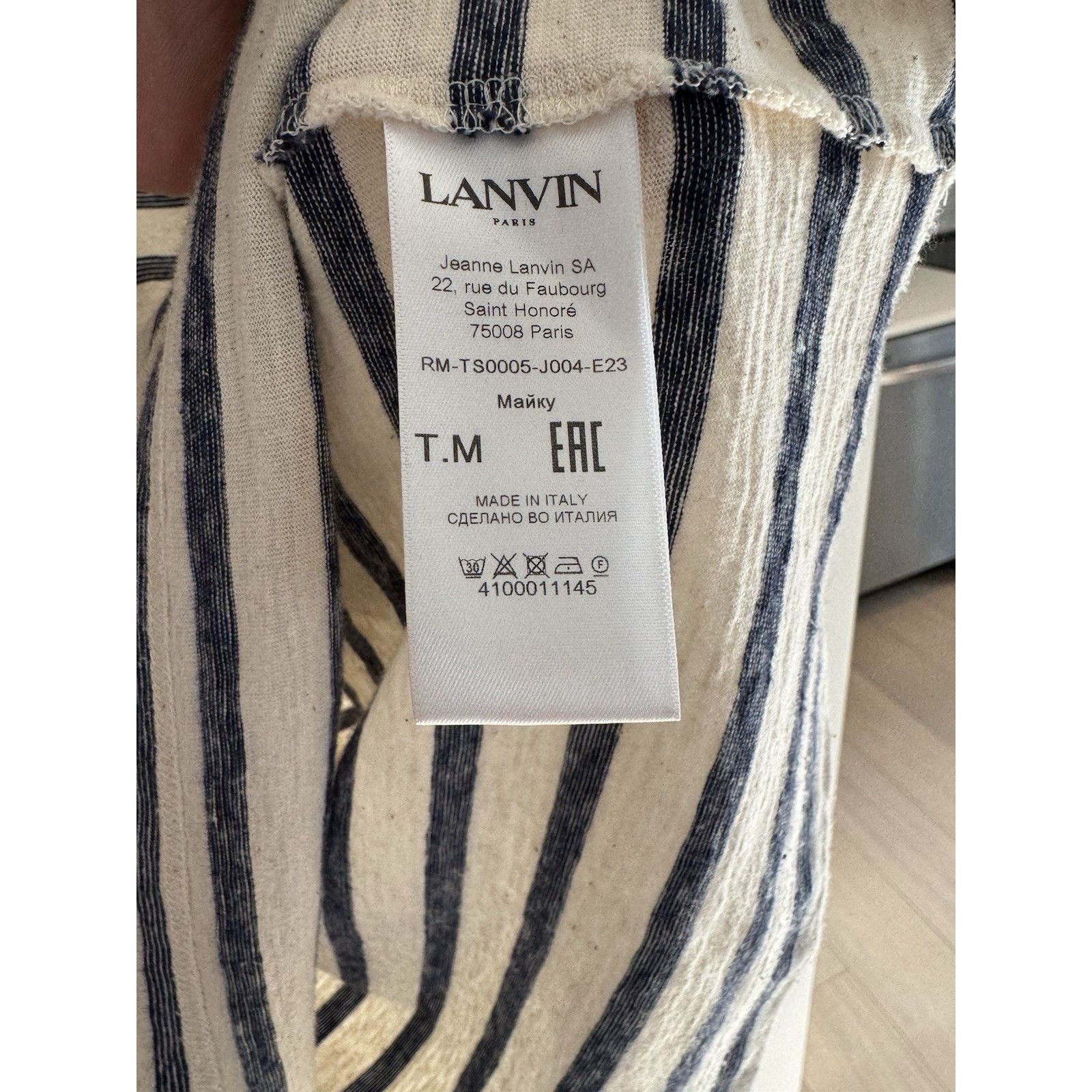 Lanvin Copied - Lanvin Men's Logo T-Shirt Size US M / EU 48-50 / 2 - 4 Thumbnail