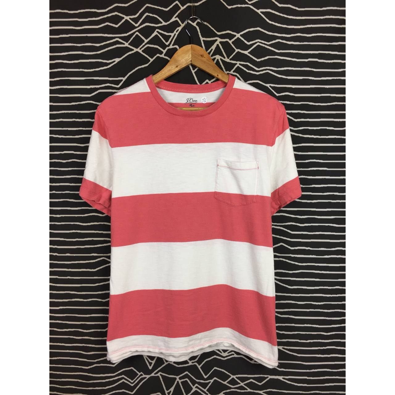 J.Crew J.Crew Slub Cotton Yarns Striped Essential Pocket Tee Size L Size US L / EU 52-54 / 3 - 1 Thumbnail