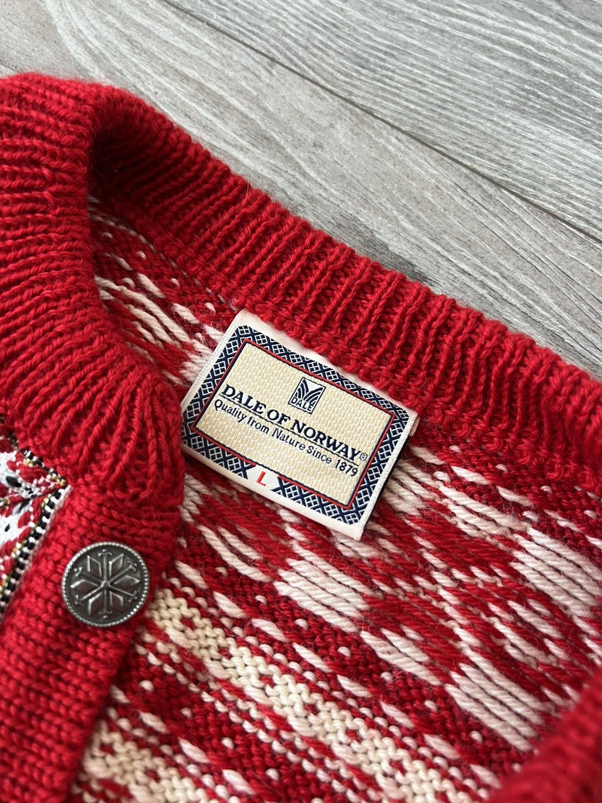Vintage ‼️Vintage Dale Of Norway Premium Wool Button Sweater Cardigan Size US L / EU 52-54 / 3 - 13 Thumbnail
