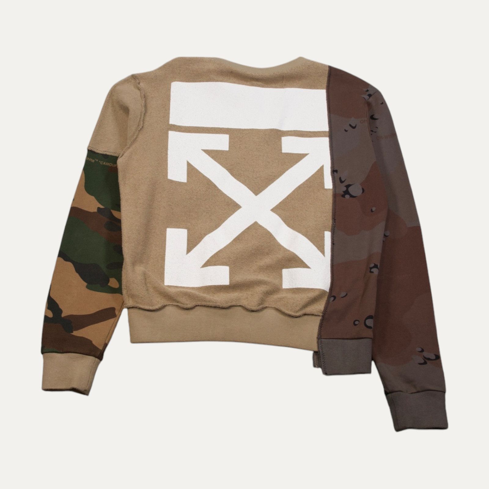 Off-White Off-White Reconstructed Camouflage Sweatshirt Size US S / EU 44-46 / 1 - 1 Thumbnail