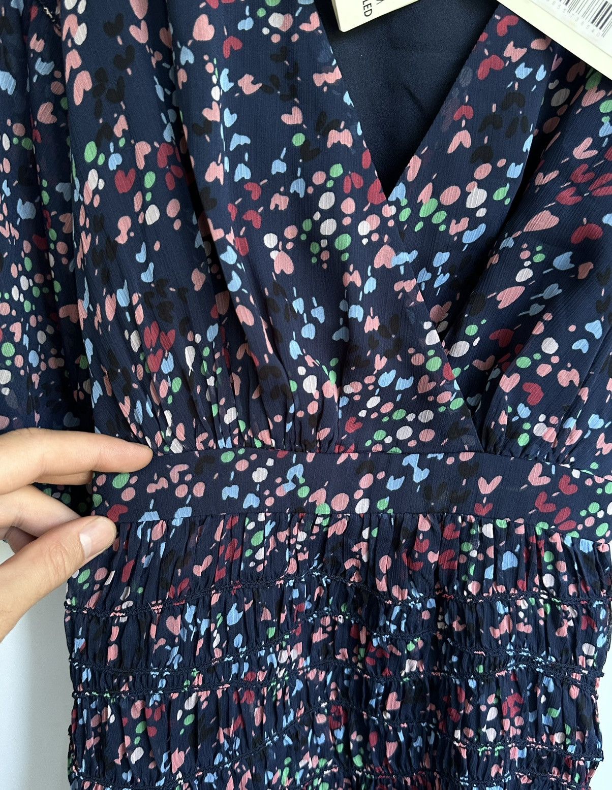 Ted Baker Ted Baker Mini Dress Womens Navy Casadee Smock Panel Wrap Size XS / US 0-2 / IT 36-38 - 11 Thumbnail
