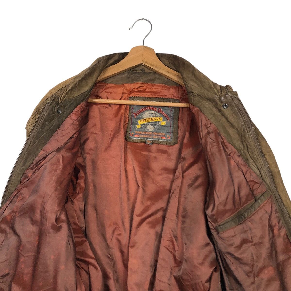 Japanese Brand 📌Vintage Bomber Leather Jacket Fly Adventure Bound Size US L / EU 52-54 / 3 - 15 Thumbnail