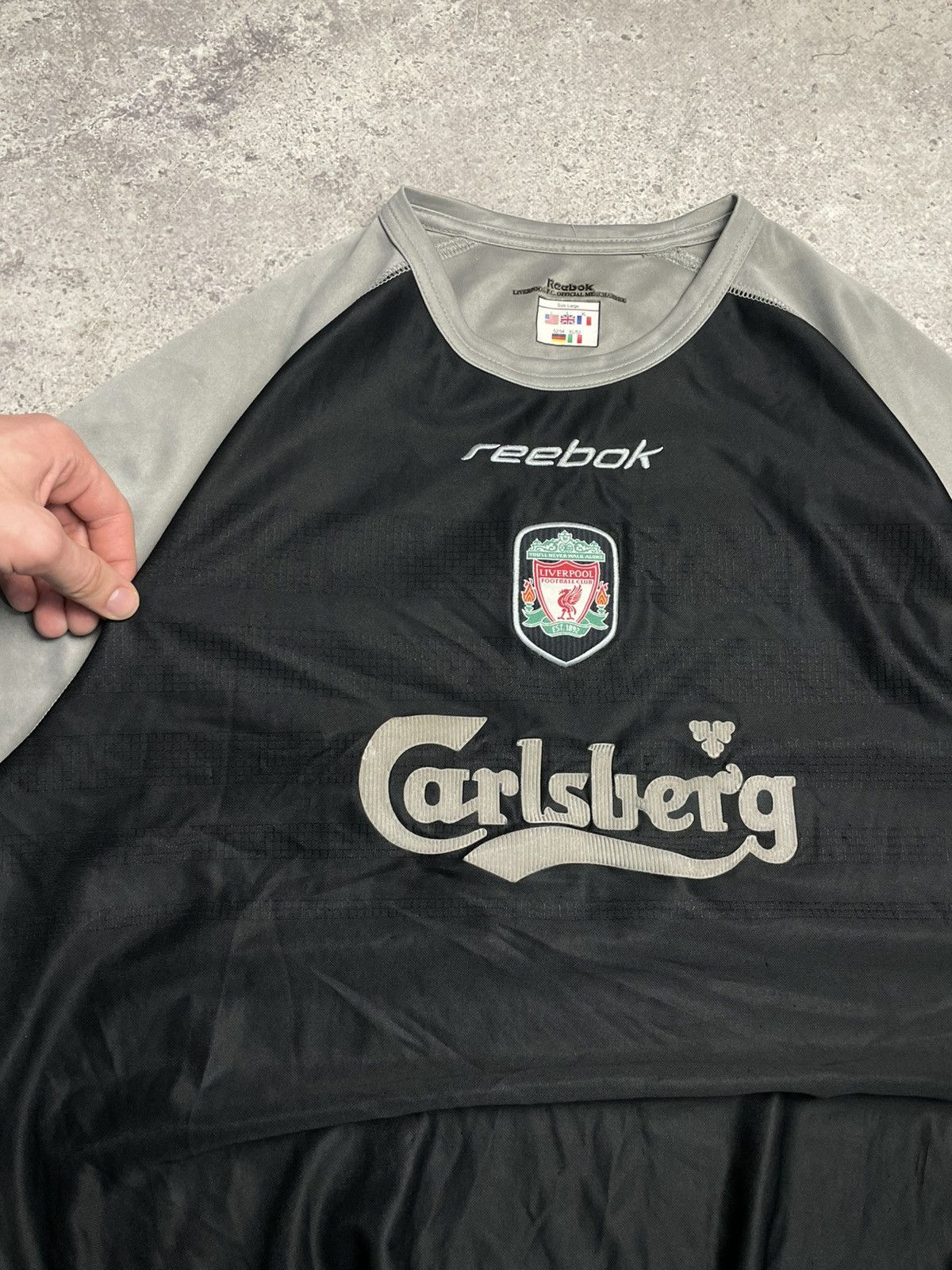 Reebok 2000s Reebok Liverpool Vintage Soccer Jersey T-Shirt Tee Size US XL / EU 56 / 4 - 3 Thumbnail