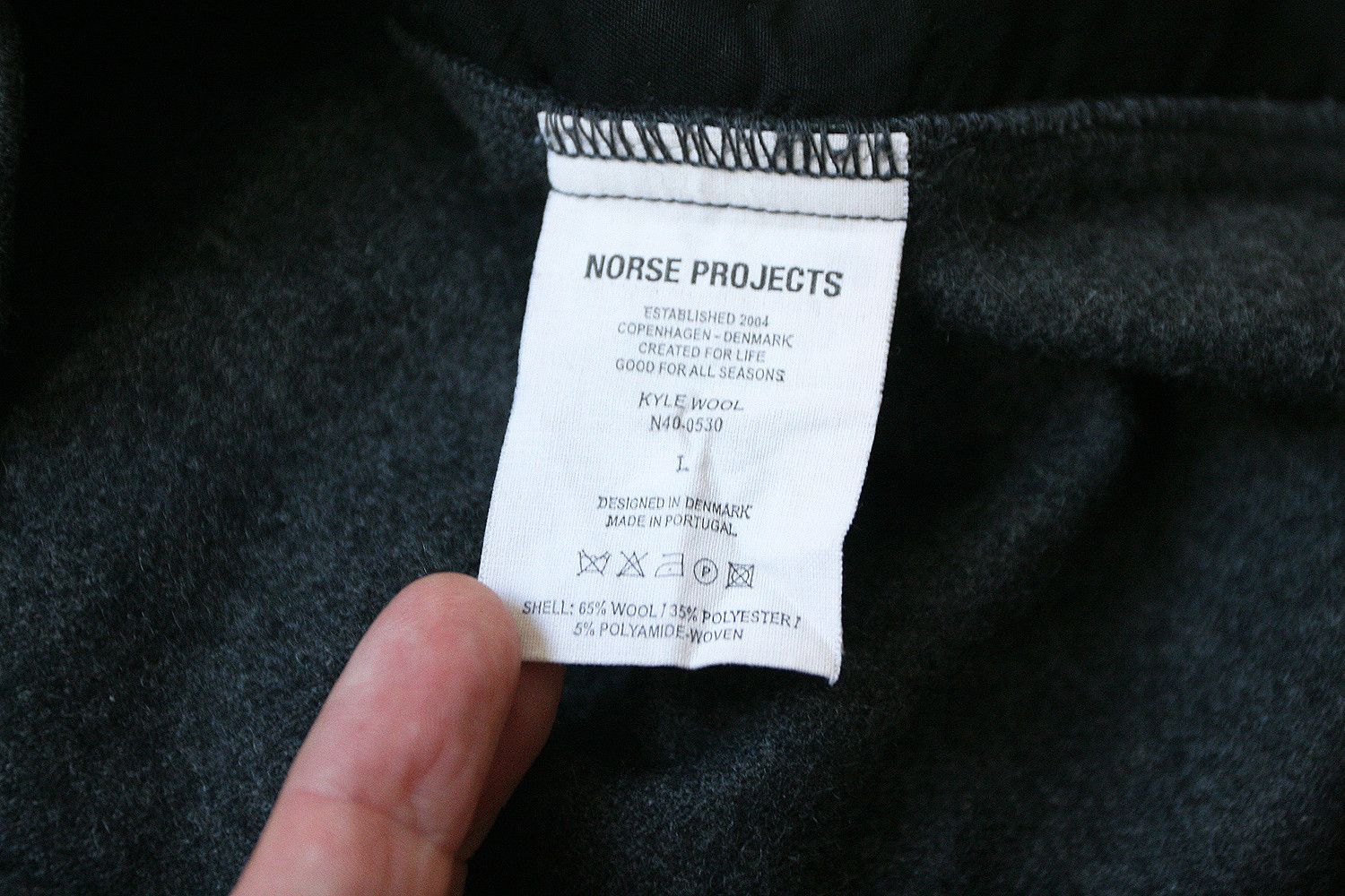 Norse Projects Norse Projects Kyle Wool Overshirt Charcoal Jacket L Size US L / EU 52-54 / 3 - 7 Thumbnail