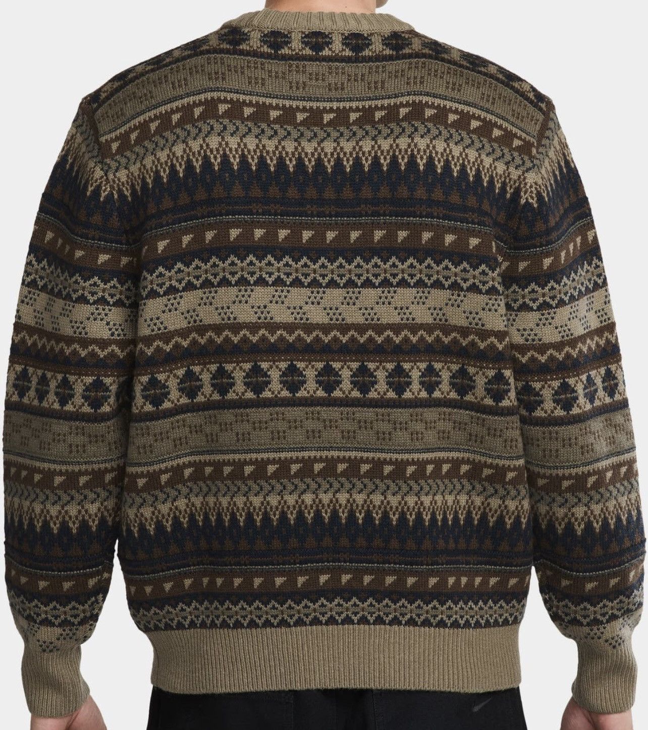 Nike Nike Life Men's Fair Isle Swoosh Sweater Size US S / EU 44-46 / 1 - 2 Thumbnail
