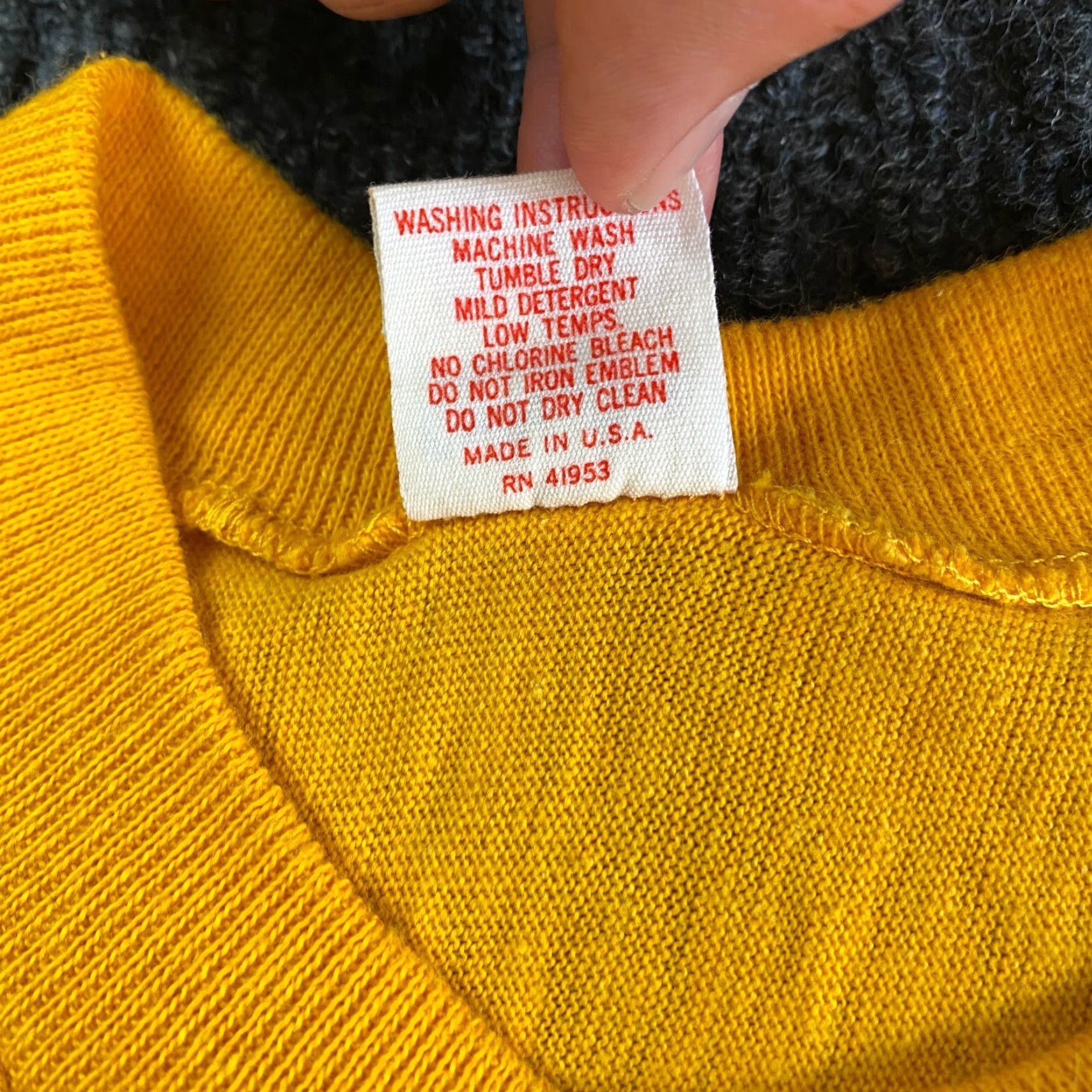 Delta VINTAGE Collegiate Pacific Shirt Men S Yellow 3/4 Sleeve USA 60s 70s 80s College Stockton San Joaquin Delta College Shirt S Single Stitch Made USA Size US S / EU 44-46 / 1 - 7 Thumbnail