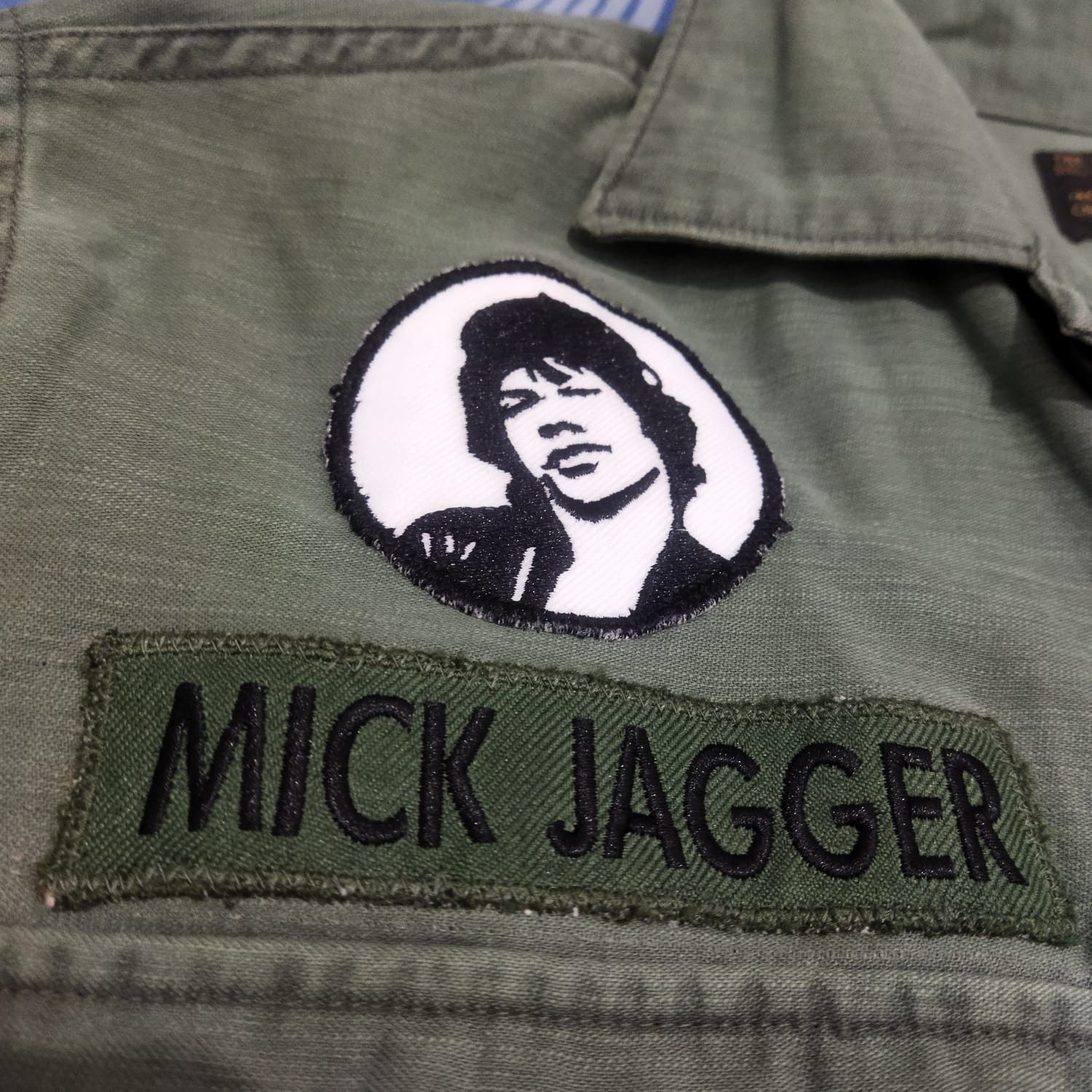 Japanese Brand × Wacko Maria Rolling Stones Army Jacket Mick Jagger custom patches Size M / US 6-8 / IT 42-44 - 6 Thumbnail