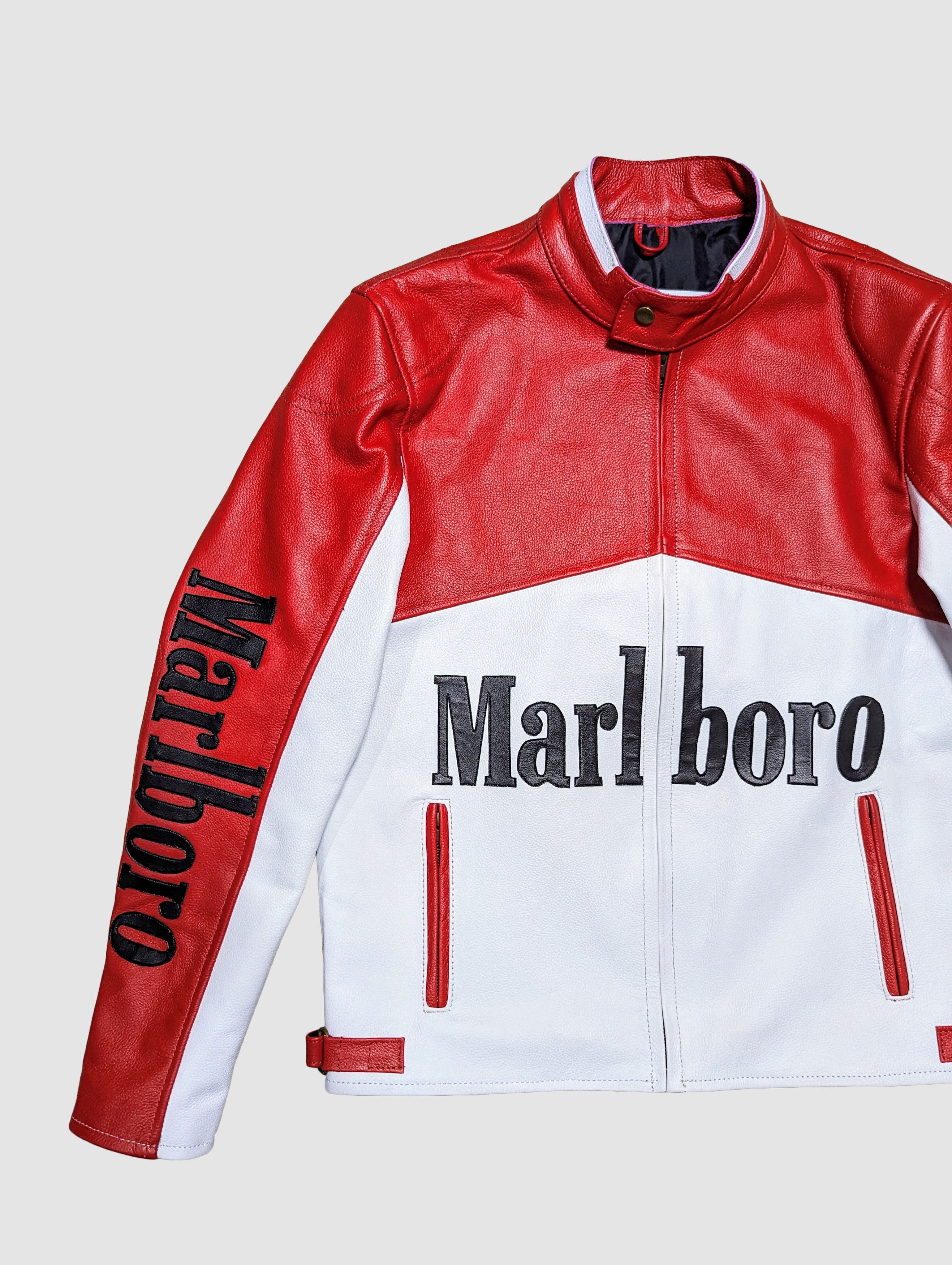 Vintage 🔥🔥 MARLBORO LEATHER JACKET RARE STREETWEAR Size US M / EU 48-50 / 2 - 3 Thumbnail