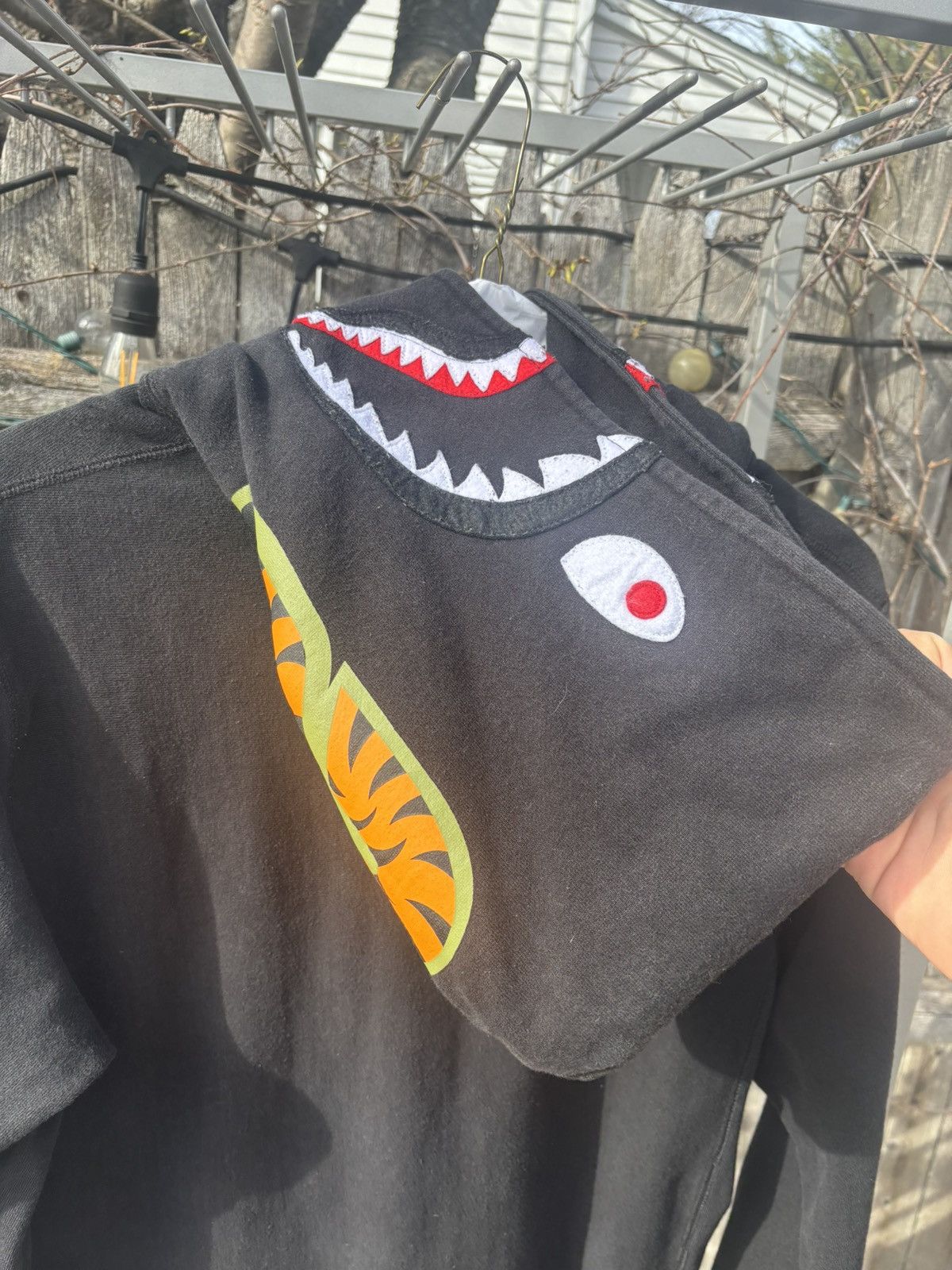 Bape Shark Pullover Hoodie Size US XL / EU 56 / 4 - 4 Thumbnail