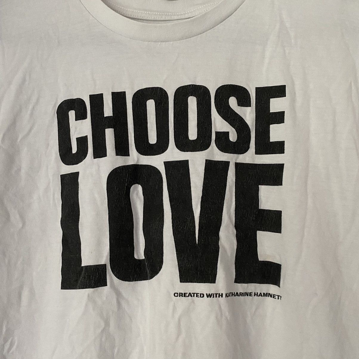 Katharine Hamnett London KATHARINE HAMNETT LONDON CHOOSE LOVE T SHIRT Size US M / EU 48-50 / 2 - 2 Thumbnail