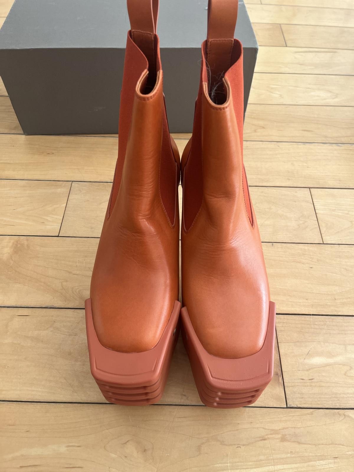 Rick Owens Rick Owens Clear Kiss Heel Orange Sample Size US 8 / IT 38 - 3 Thumbnail