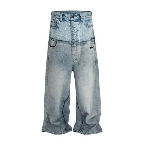 Jean Yuriko x Maeda double waist baggy jeans Size US 34 / EU 50 - 2 Thumbnail