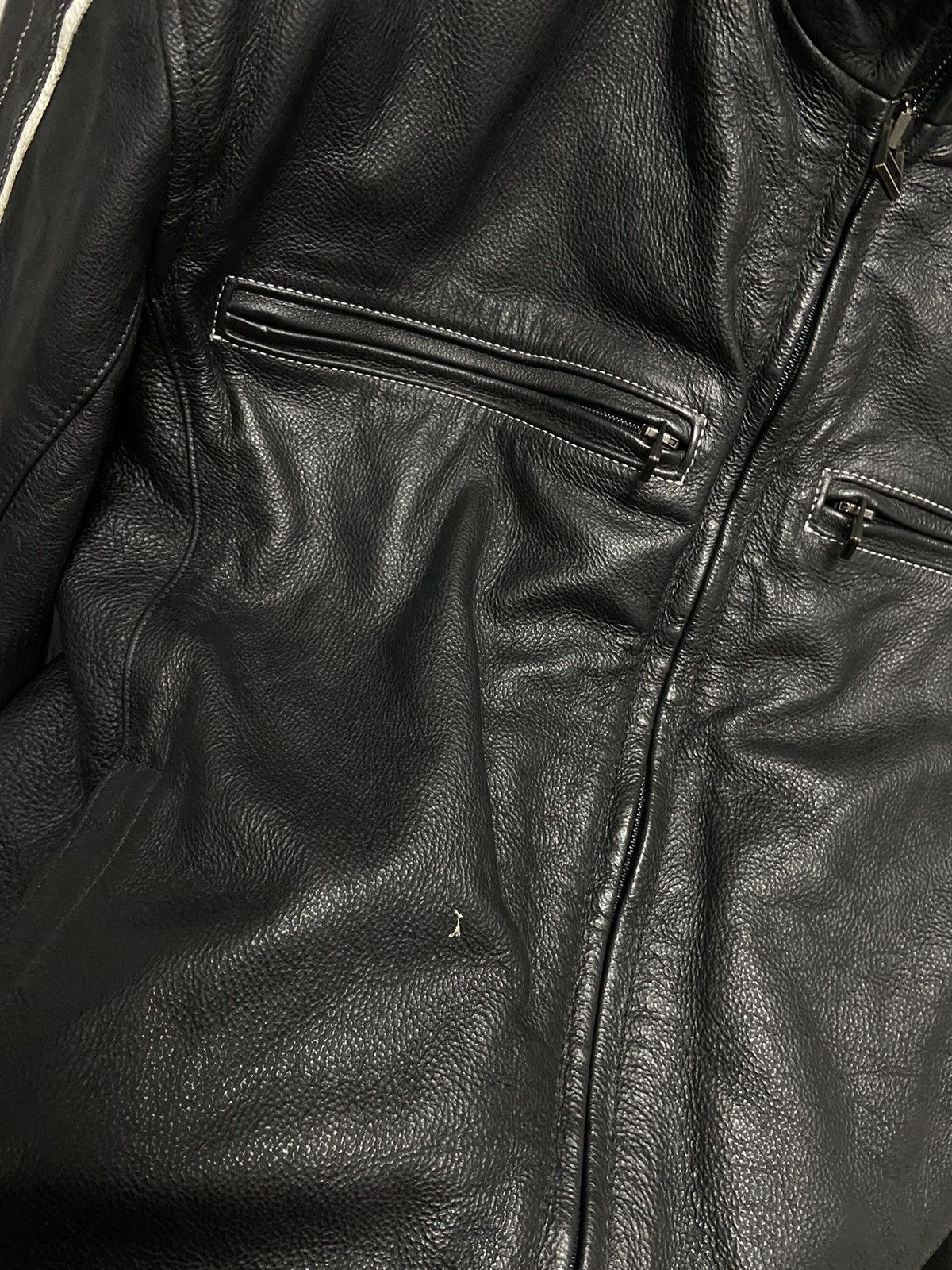 Dainese × Vintage Dainese big logo leather jacket racing moto Sleeve Size US XL / EU 56 / 4 - 9 Thumbnail