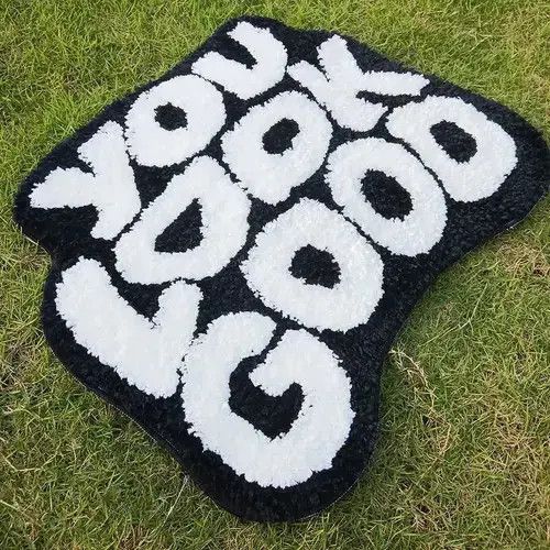 Designer 50cmX60cm You Look Good Soft Rug Size ONE SIZE - 2 Thumbnail