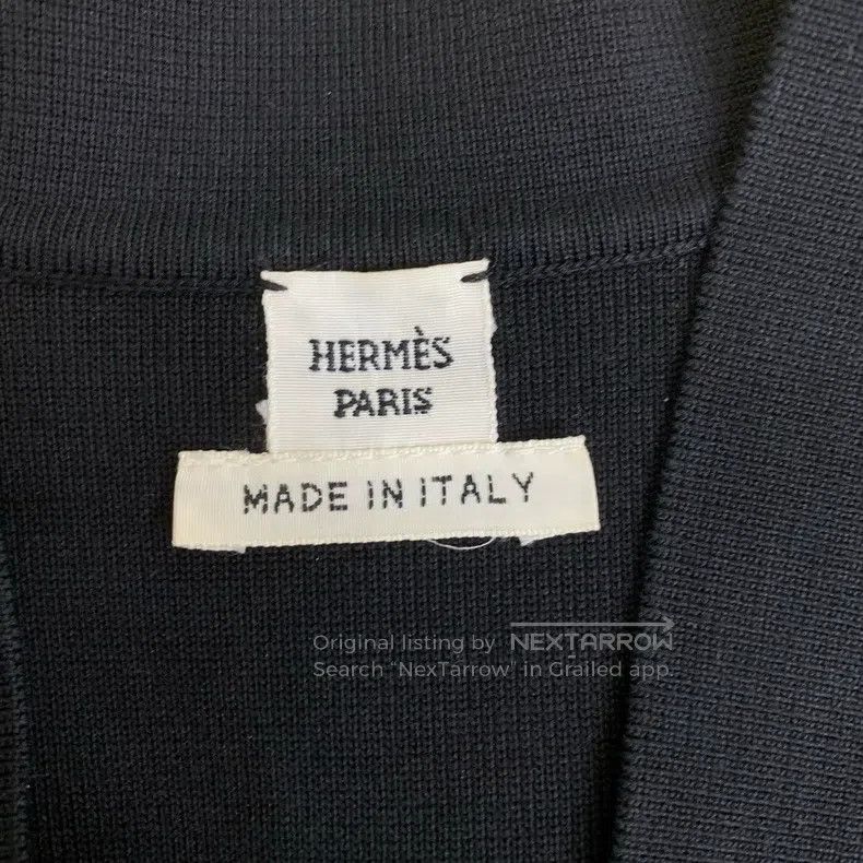 Hermes Hermes Black and White Colorblocked Knit Open Cardigan Size XXS / US 00 / IT 34 - 4 Thumbnail