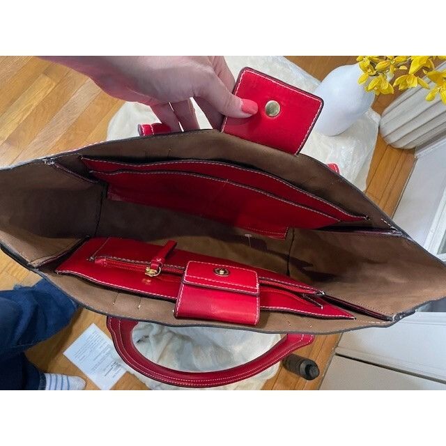 London Fog Never used - Still has one Tag - Longdon Fog Red Leather Tot Size ONE SIZE - 9 Thumbnail