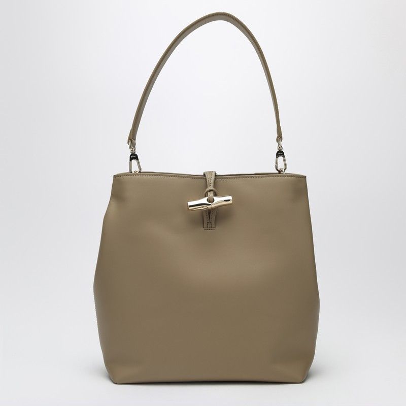 ハンドバッグ Longchamp S Le Roseau Hobo Bag In Bark Colour Le Roseau M Hobo bag Bark - Leather | Longchamp US
