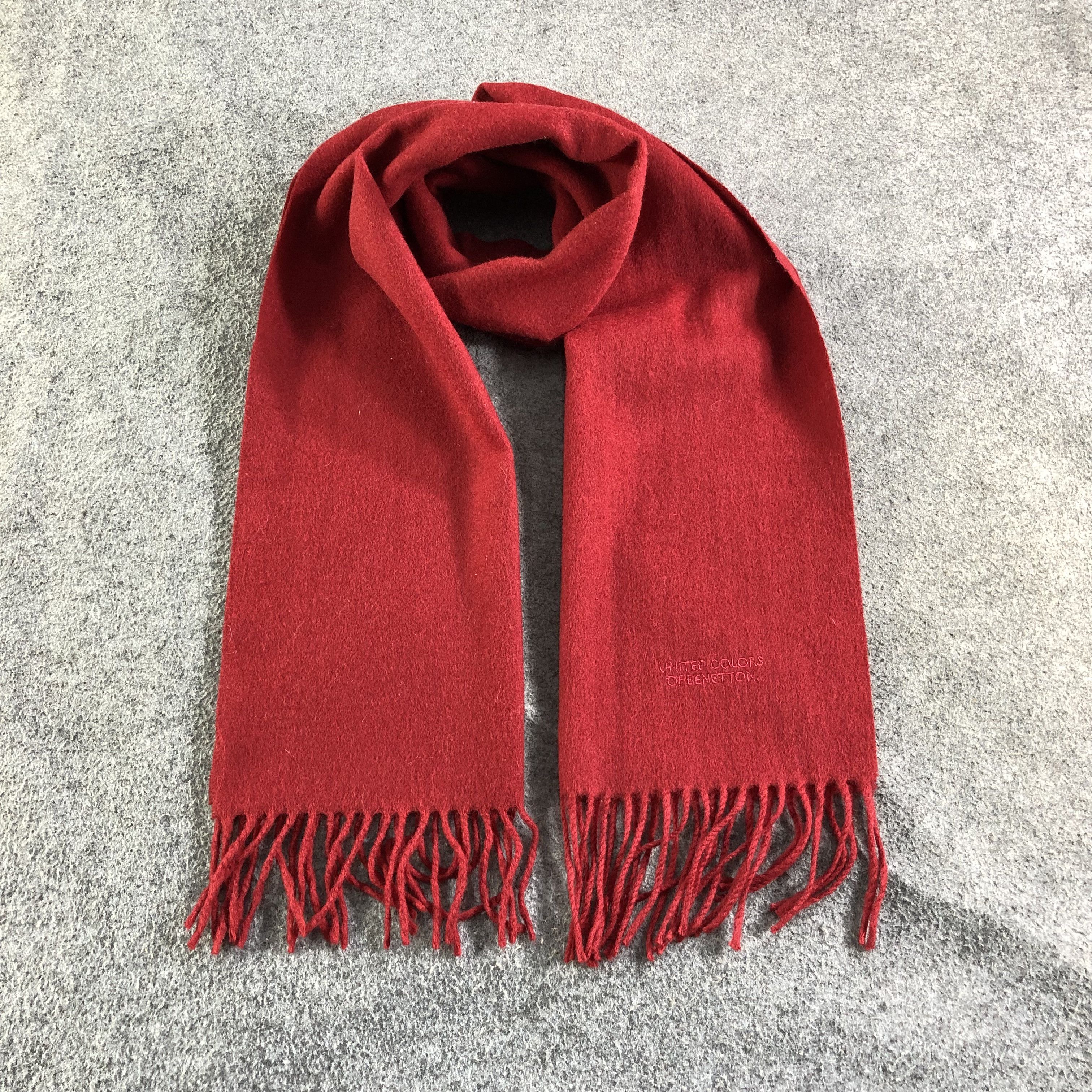 United Colors Of Benetton United Colors Of Benetton Wool Scarf Muffler V1812 Size ONE SIZE - 1 Thumbnail