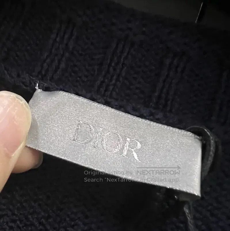 Dior Dior Men's Navy Wool Long Sleeve Sweater . Size US S / EU 44-46 / 1 - 2 Thumbnail