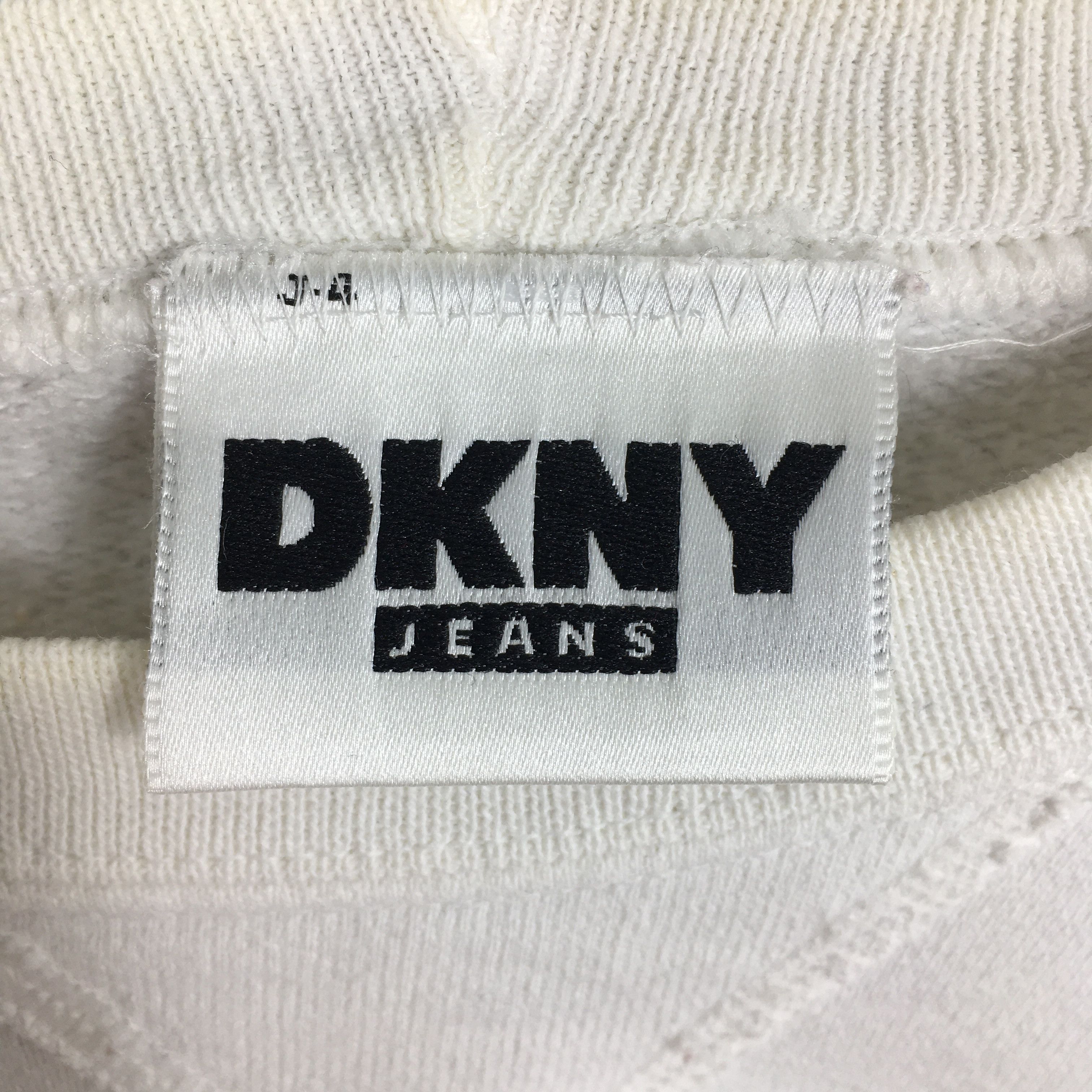 DKNY Vintage Dkny Jeans White Sweatshirt XXLarge Size US XXL / EU 58 / 5 - 5 Thumbnail