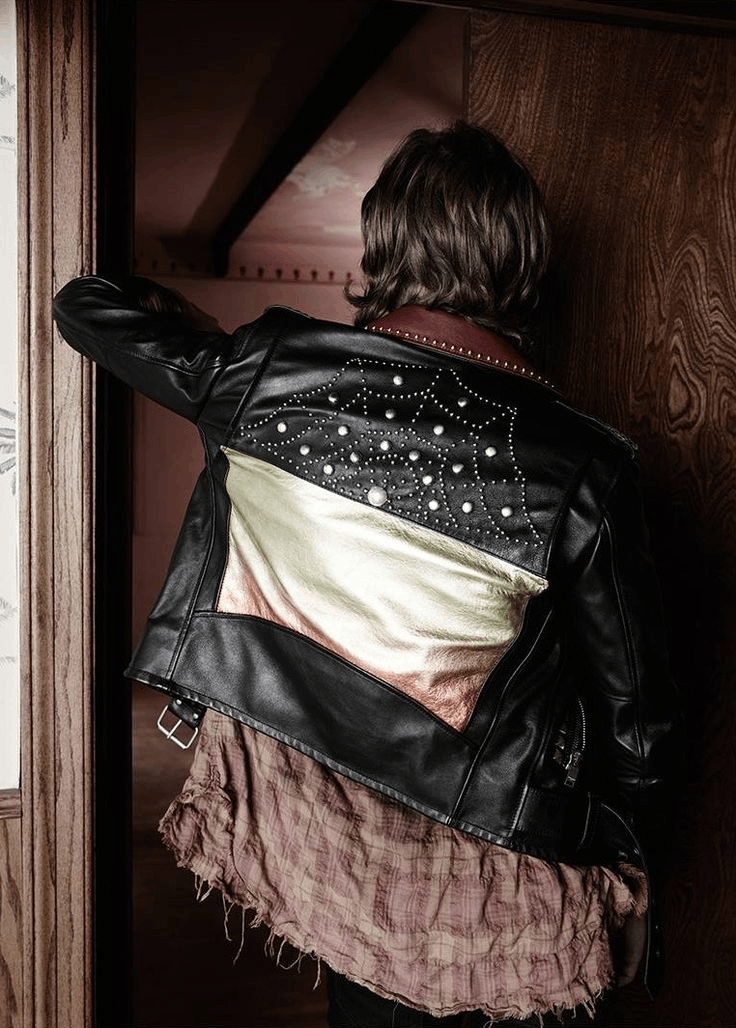 Saint Laurent Paris SLP SS16 "Surfsound" Degradé Sunset L17 Leather Jacket Size XS / US 0-2 / IT 36-38 - 2 Thumbnail