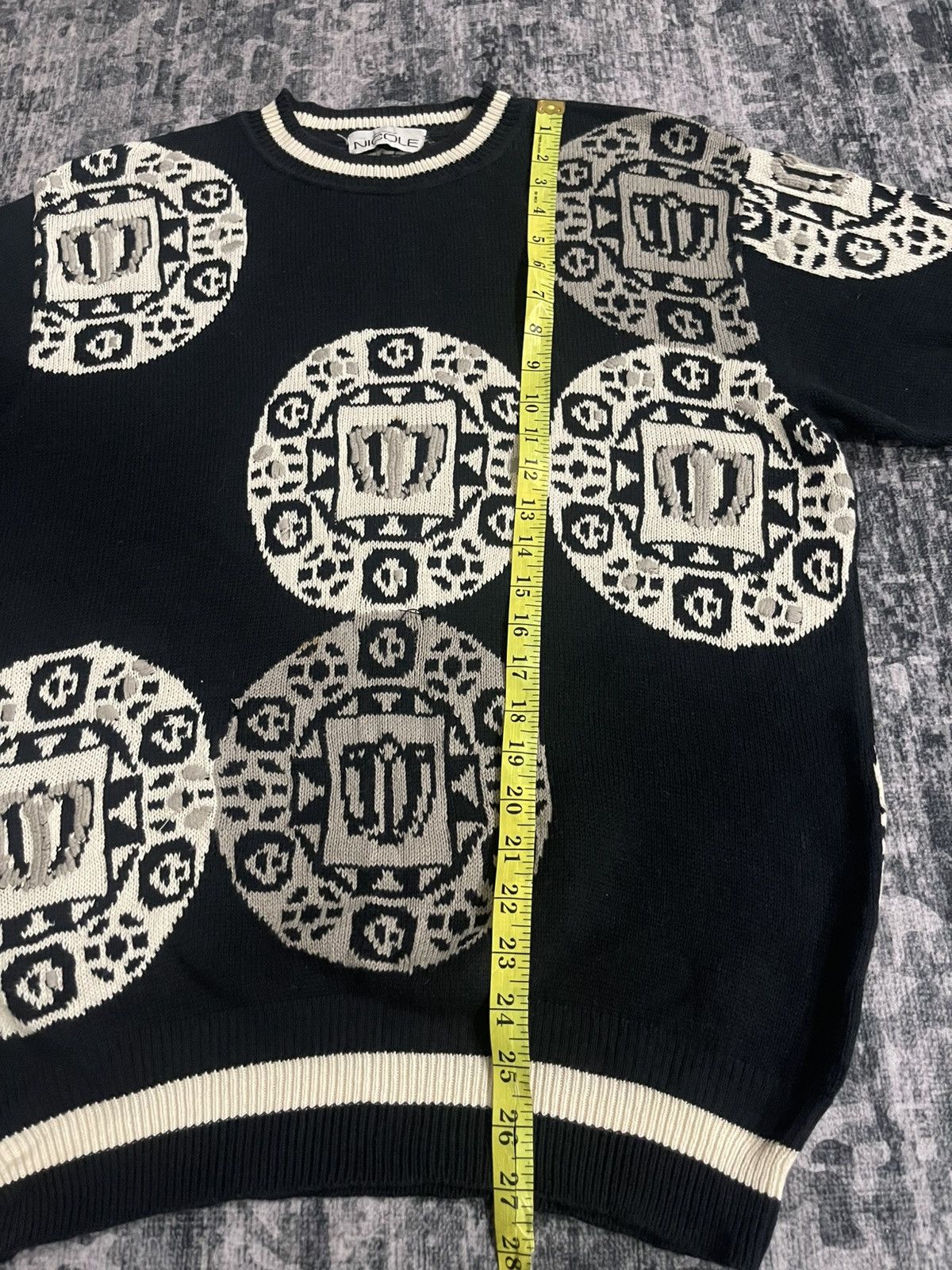Japanese Brand Vintage Monsieur Nicole ShortSleeve Knit Size L / US 10 / IT 46 - 16 Thumbnail