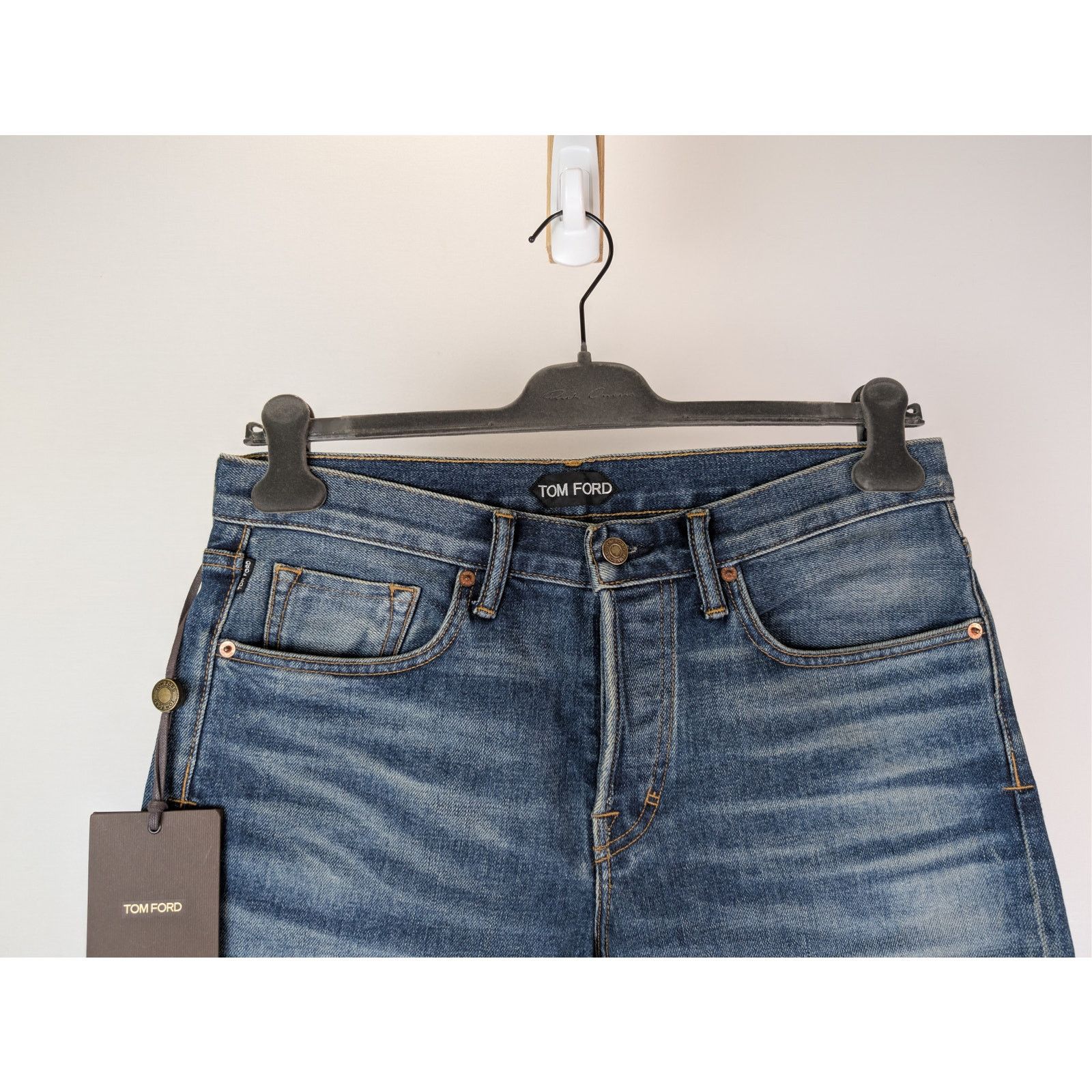 Tom Ford o1rshd1 Straight Jeans in Indigo Blue 32 Size US 32 / EU 48 - 2 Thumbnail