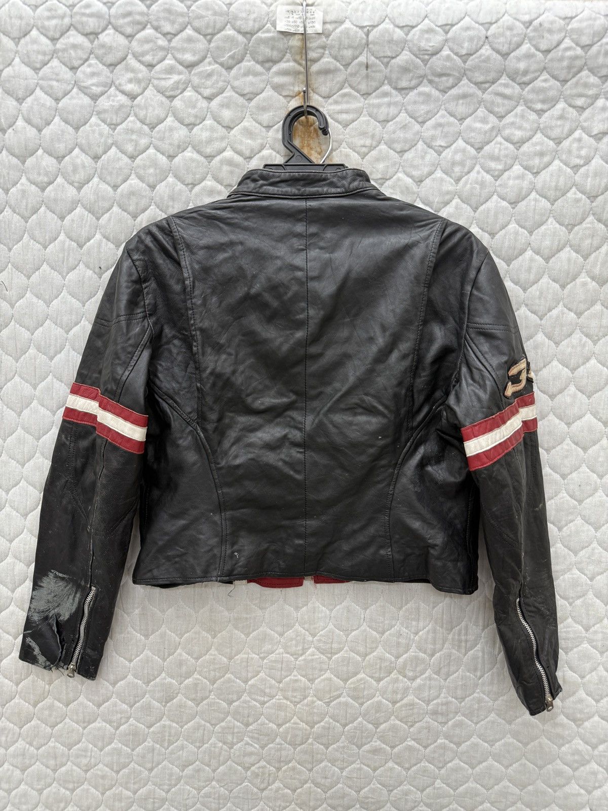 Avirex 🔥🔥🔥STEALS AVIREX VARSITY RACING LEATHER JACKET Size M / US 6-8 / IT 42-44 - 4 Thumbnail