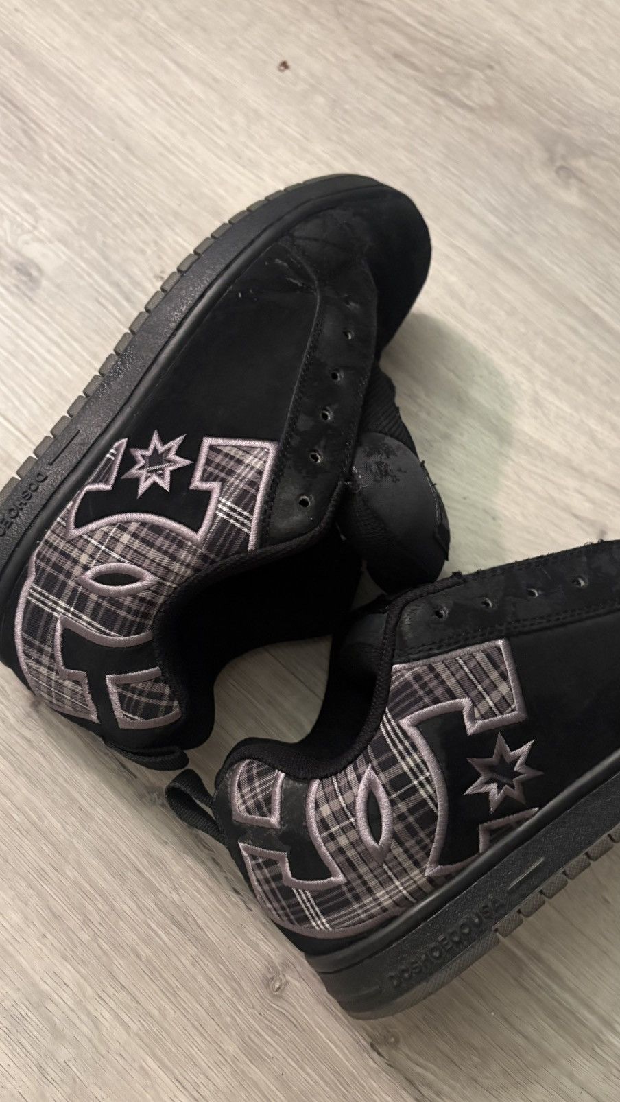 DC 2011 DC Shoe Men Graffik SE Black BattleShip, Plaid Men SZ 8 Size US 8 / EU 41 - 1 Thumbnail