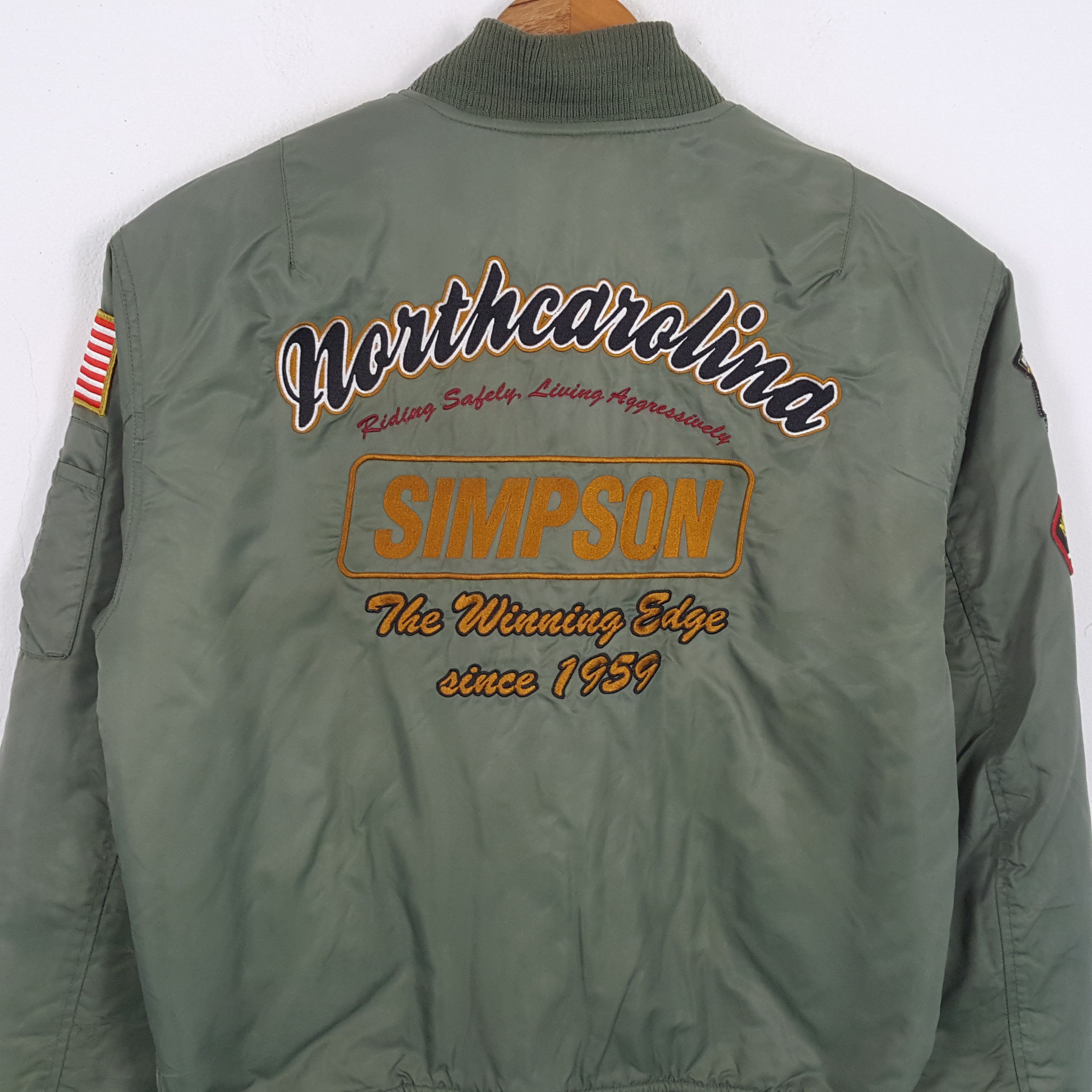 The Simpsons × Vintage Vintage SIMPSON NORTH CAROLINA Motorsports Racing Jacket Size US L / EU 52-54 / 3 - 2 Thumbnail