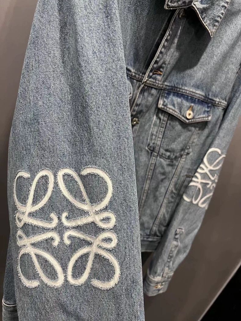 Loewe LOEWE Embroidered Logo denim jacket Size XL / US 12-14 / IT 48-50 - 3 Thumbnail