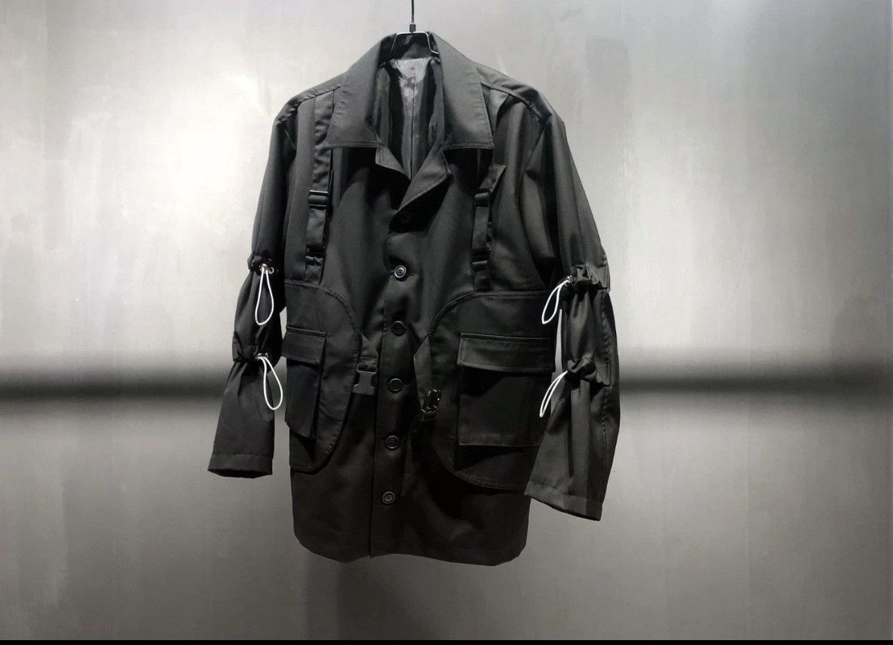 Other GZKIMNAR Black Blazer w/ Buckles 42R (L) Techwear Jacket Size 42R - 4 Thumbnail
