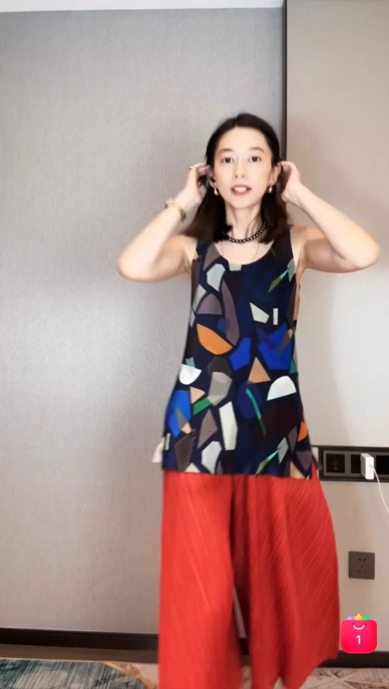 Issey Miyake Issey Miyake Pleated color block vest Size L / US 10 / IT 46 - 4 Thumbnail