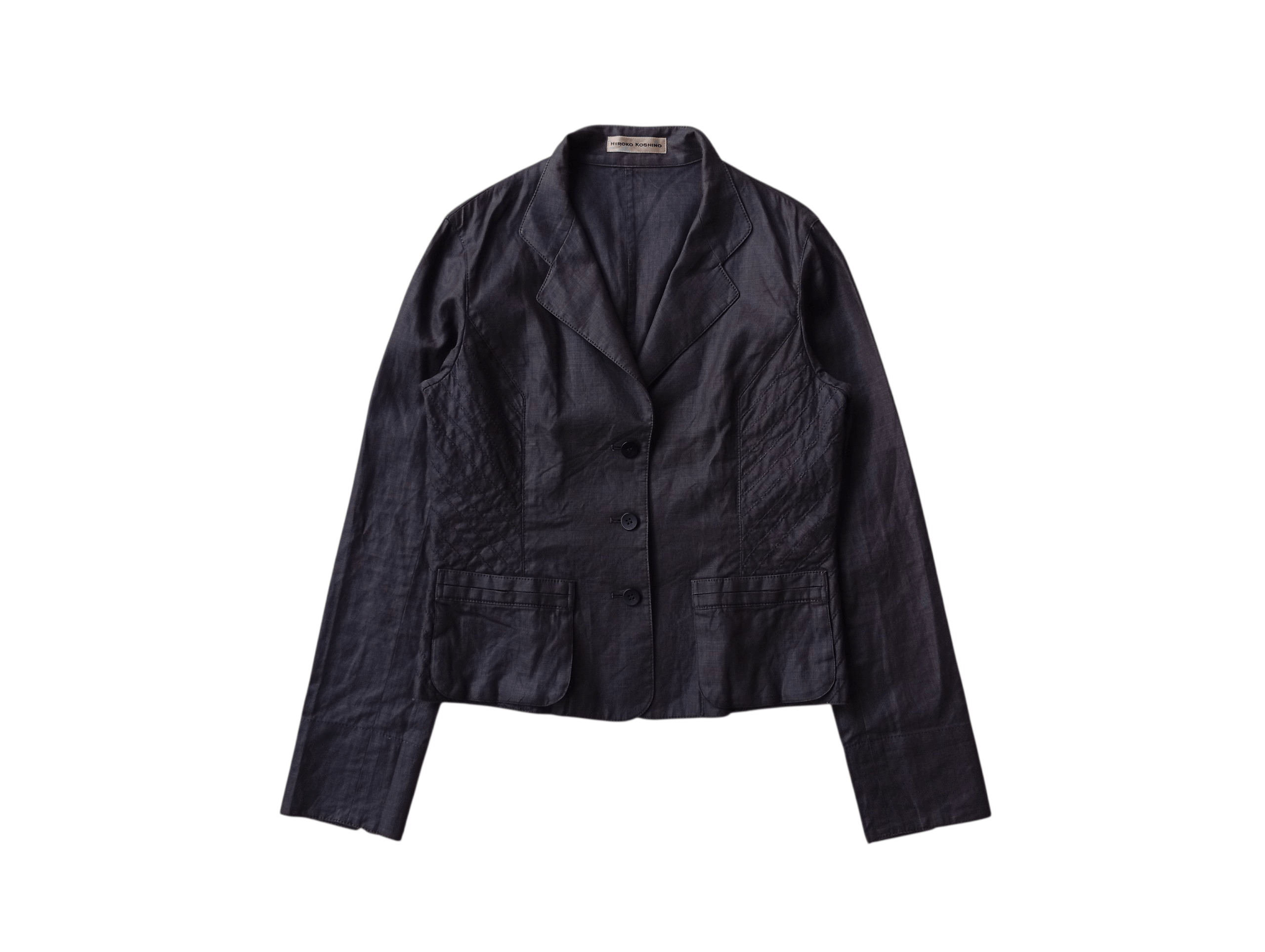 Hiroko Koshino Homme Hiroko Koshino hemp blazer Size S / US 4 / IT 40 - 1 Thumbnail