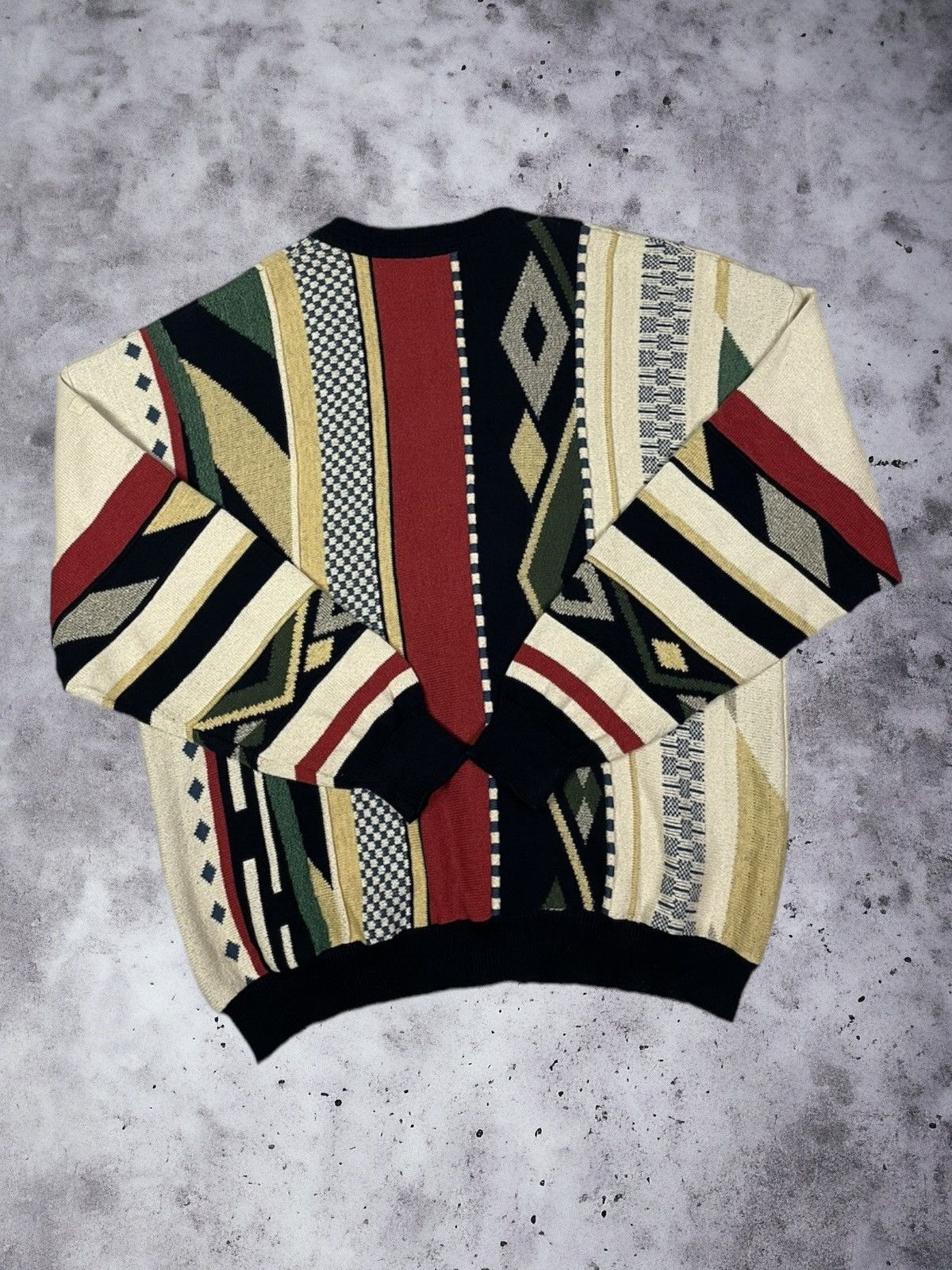 Coogi Coogi Style Vintage Cardigan Knit 3D Sweater Button Up Size US XL / EU 56 / 4 - 4 Thumbnail