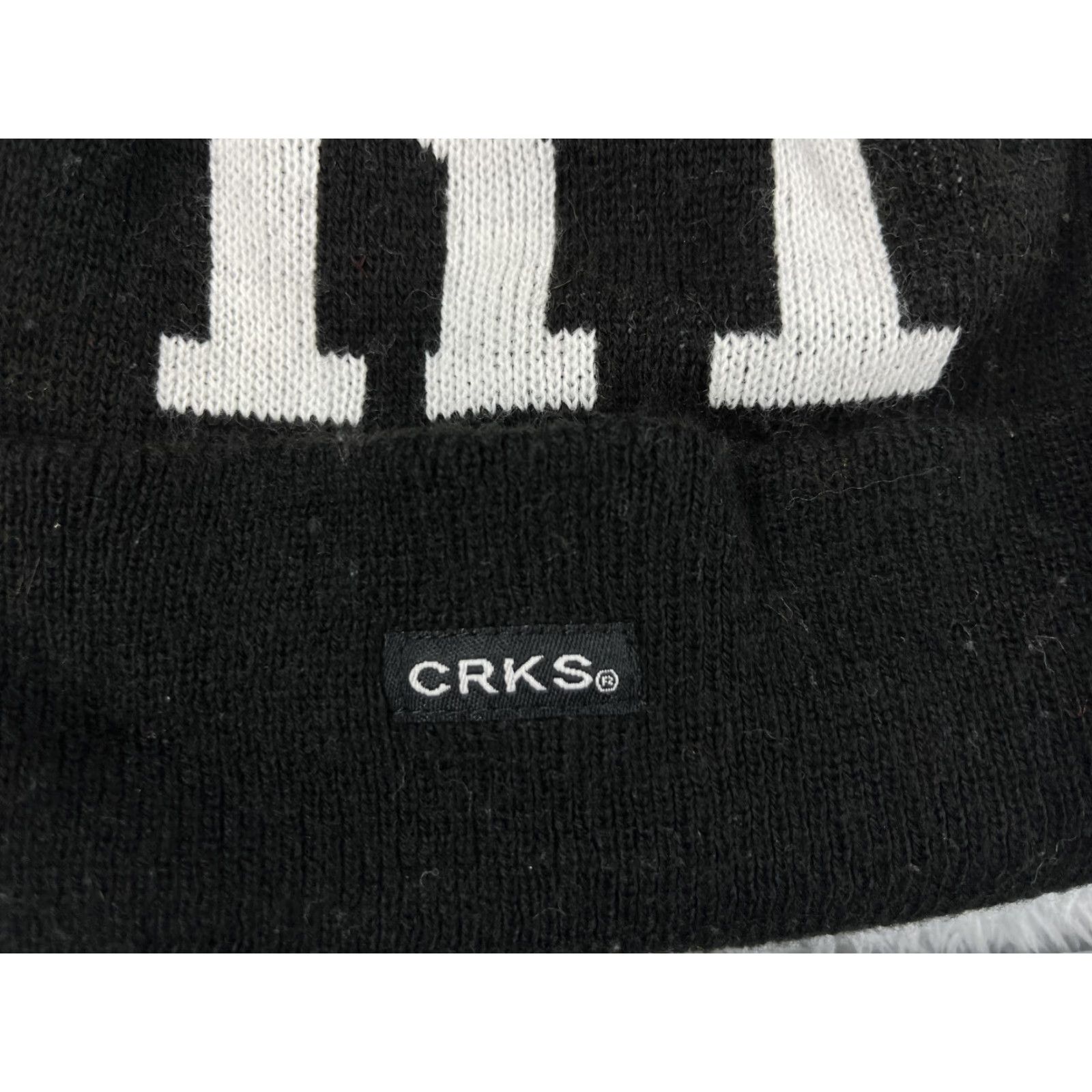 New Era VINTAGE? No — Actually Brand: New Era Crooks & Castles FRFX Beanie Toque Knit Hat Adult One Size Black Acrylic Size ONE SIZE - 2 Thumbnail