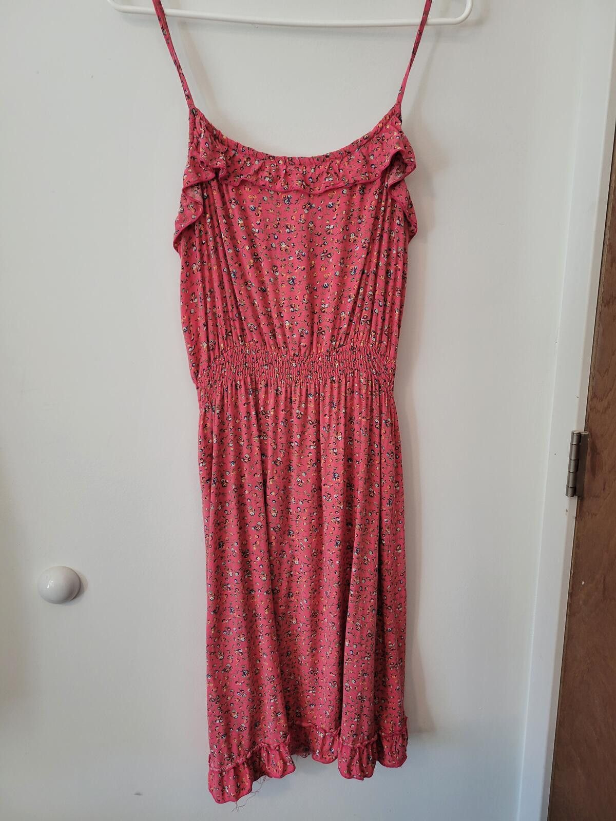 Other Tommy Girl Pink Floral Ruffle Midi Dress Size Large Size L / US 10 / IT 46 - 1 Thumbnail