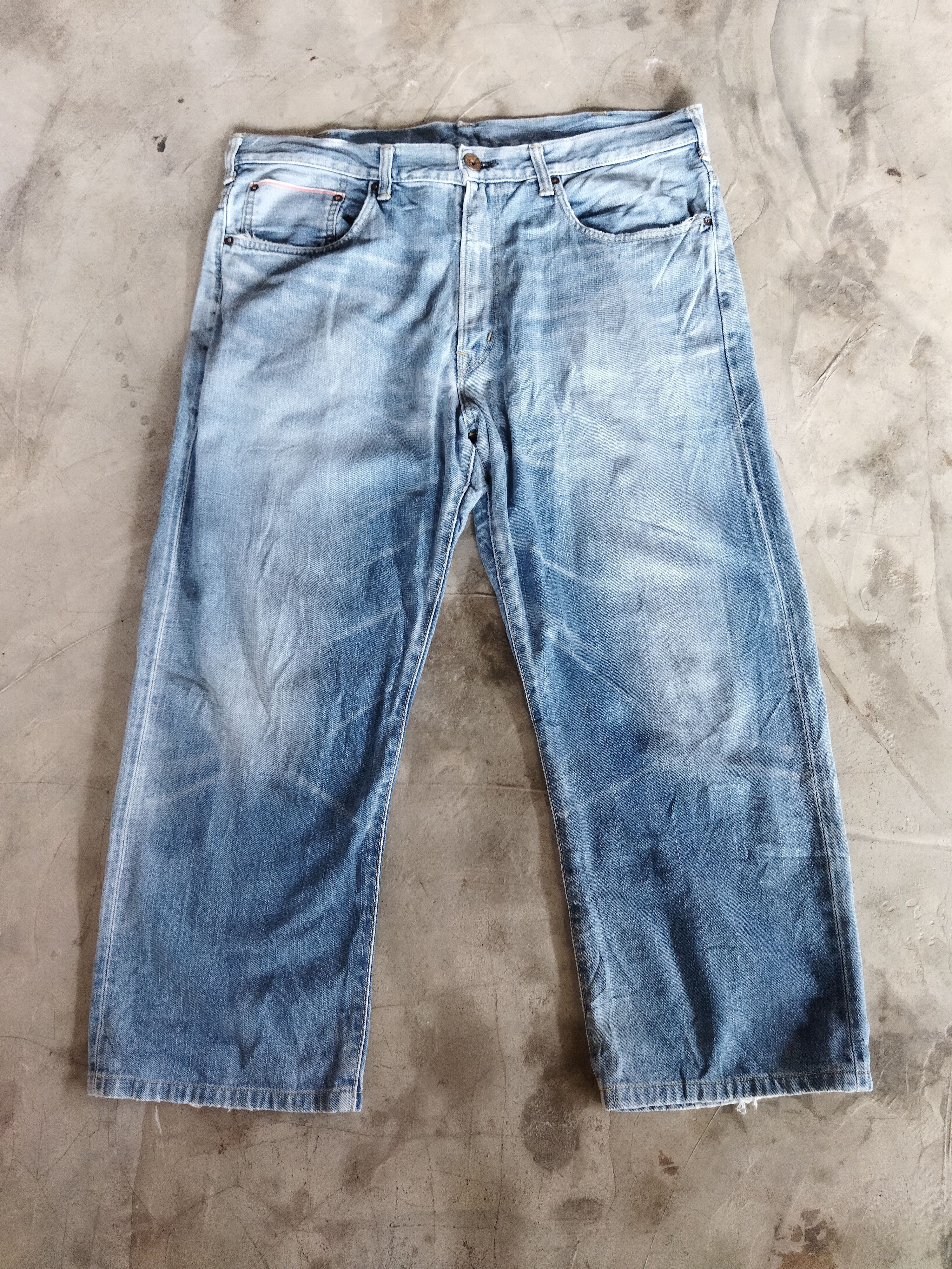 Edwin × Vintage VINTAGE EDWIN FADED BLUE JEANS PANTS Size US 40 / EU 56 - 1 Thumbnail