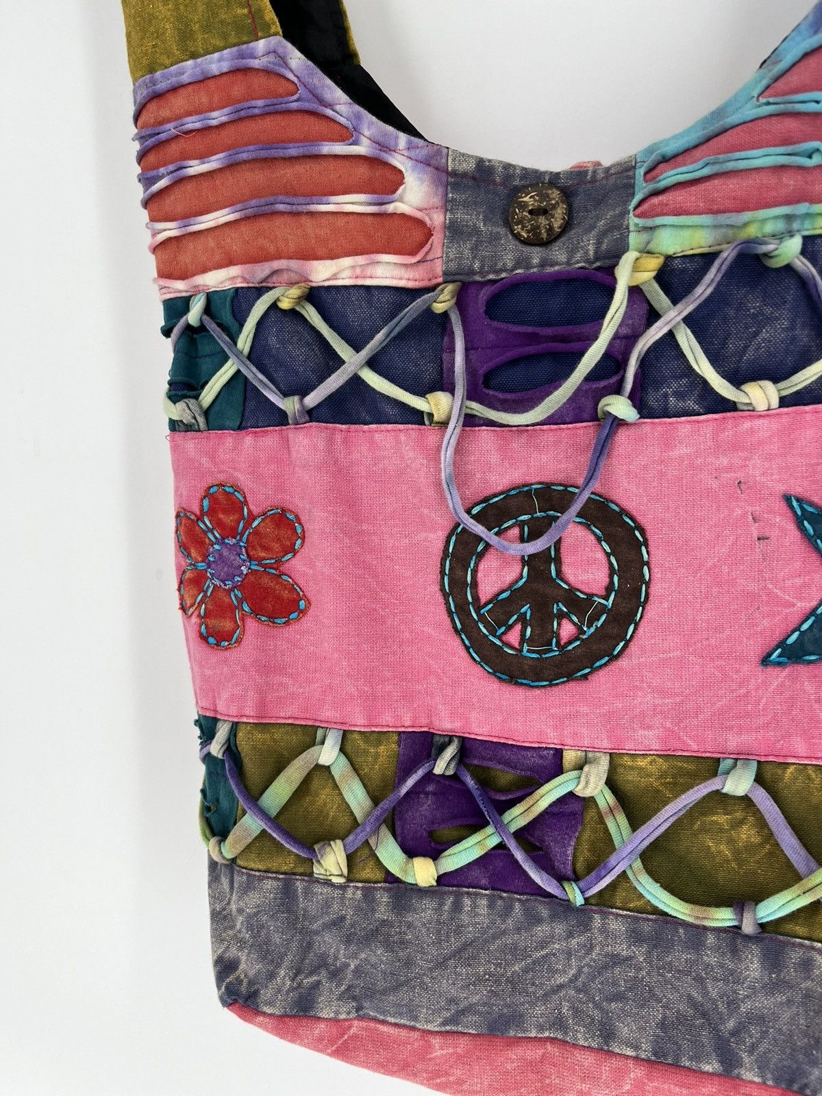Japanese Brand Vintage Y2K Japanese Shopper Crossbody Hippie Bag Style Size ONE SIZE - 5 Thumbnail
