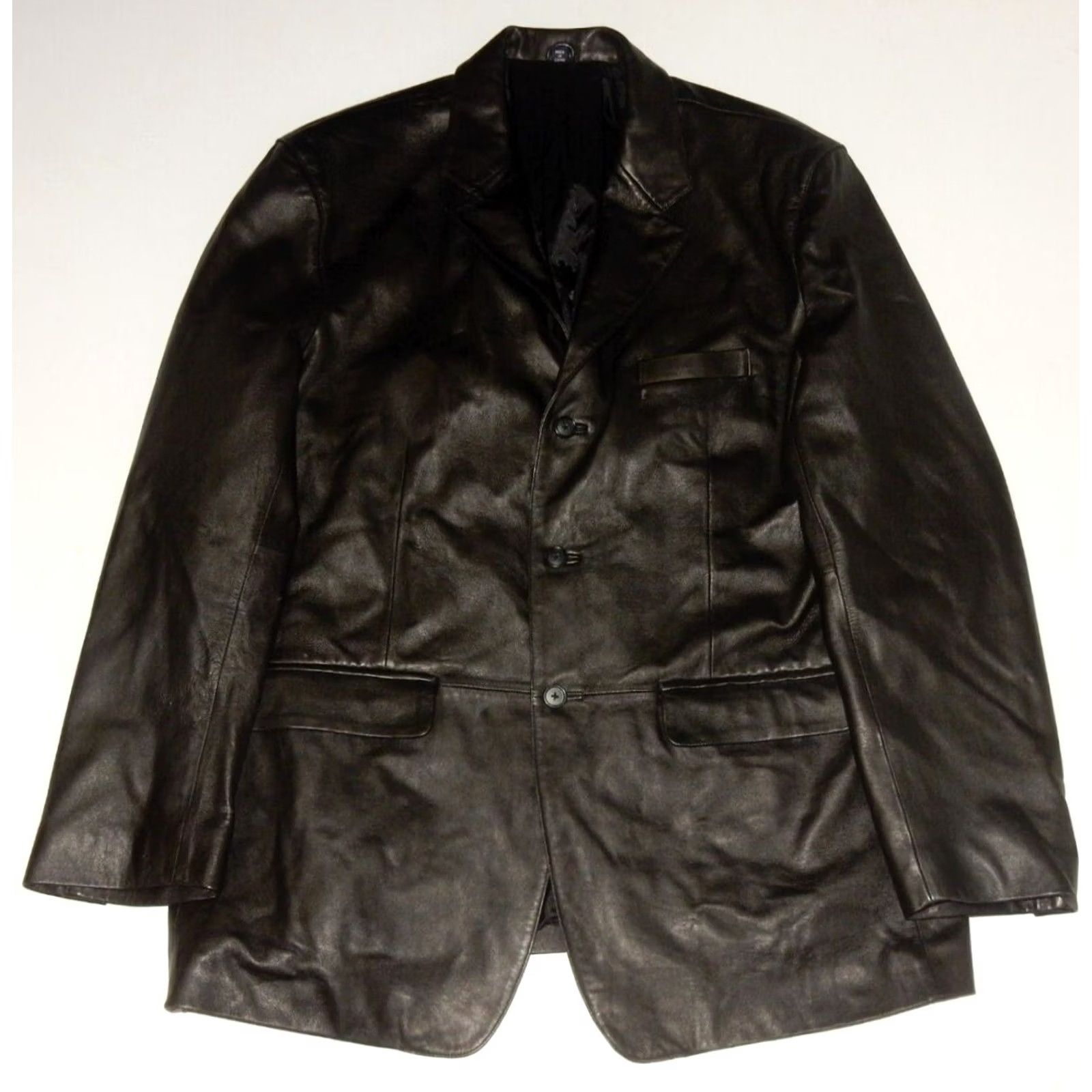Ralph Lauren Ralph Lauren Men's Sport Coat Blazer 48L Black Lambskin 3 Buttons Long Coat Jacket Blazer Mens 48 Long Jacket Size 48R - 2 Thumbnail