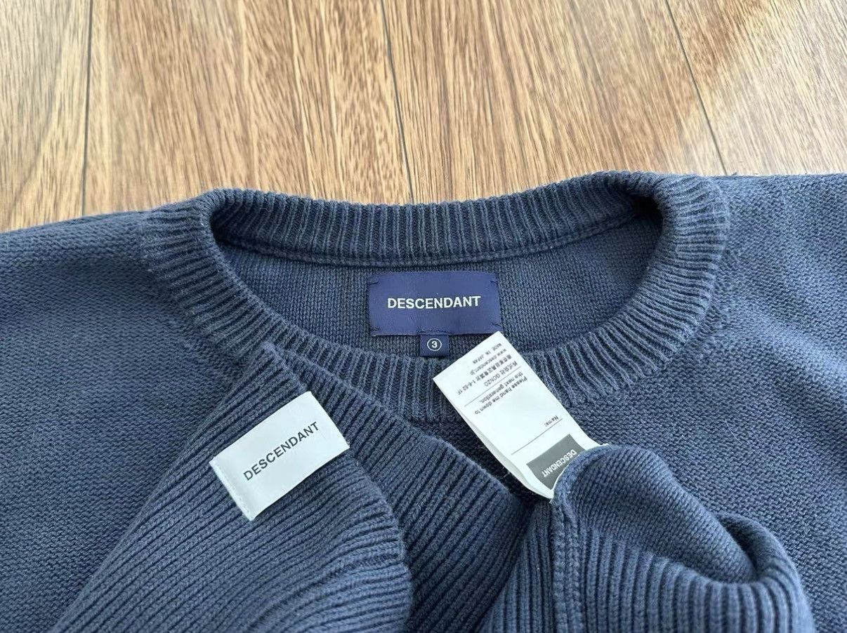 Descendant DESCENDANT JEU CREW NECK KNIT Washed knit sweater Size US L / EU 52-54 / 3 - 3 Thumbnail