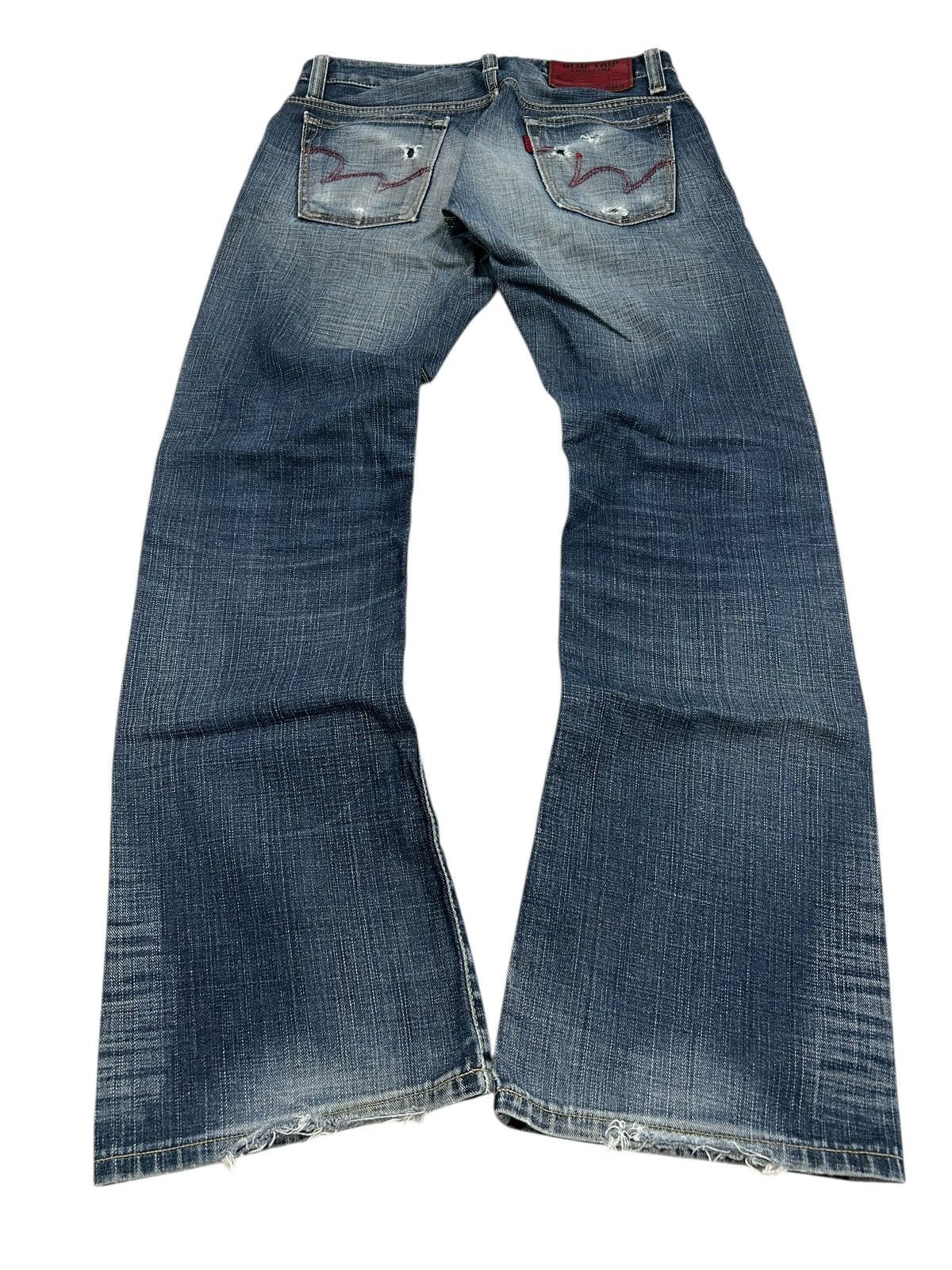 20471120 × Edwin × Japanese Brand Edwin 503 Bootcut Blue Trip Edgeline Washed Denim Size US 30 / EU 46 - 13 Thumbnail