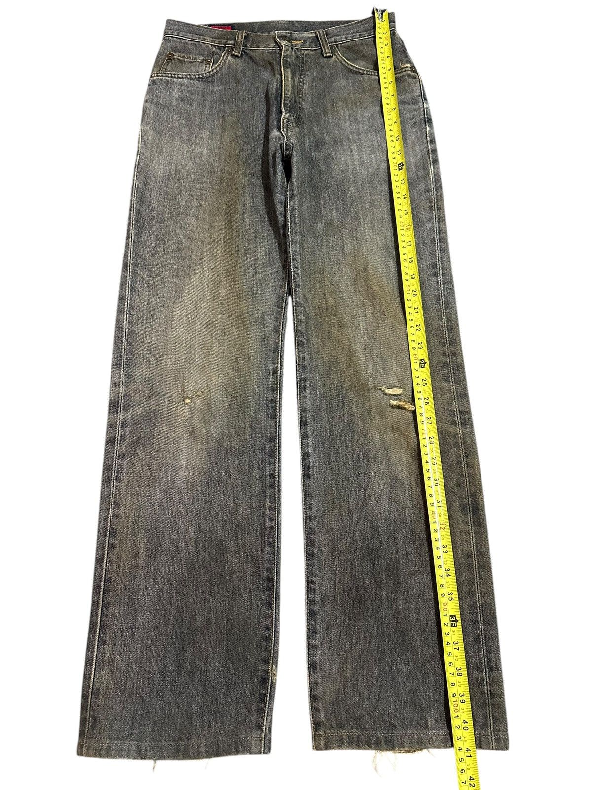 Edwin Vintage Edwin 503 Mud Wash Style Distress Loose Jeans Size US 29 - 14 Thumbnail