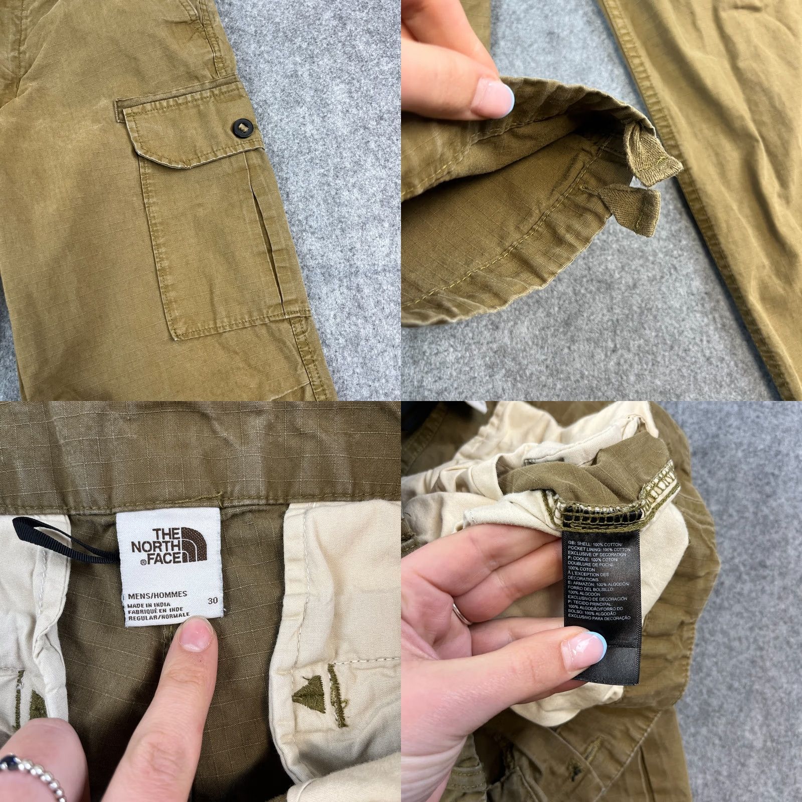 The North Face The North Face Mens Cargo Trousers Pants Relaxed Straight 30 30 Green Ripstop Size US 30 / EU 46 - 8 Thumbnail