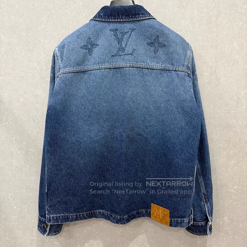 Louis Vuitton Louis Vuitton Gradient logo leather denim jacket Size US S / EU 44-46 / 1 - 4 Thumbnail