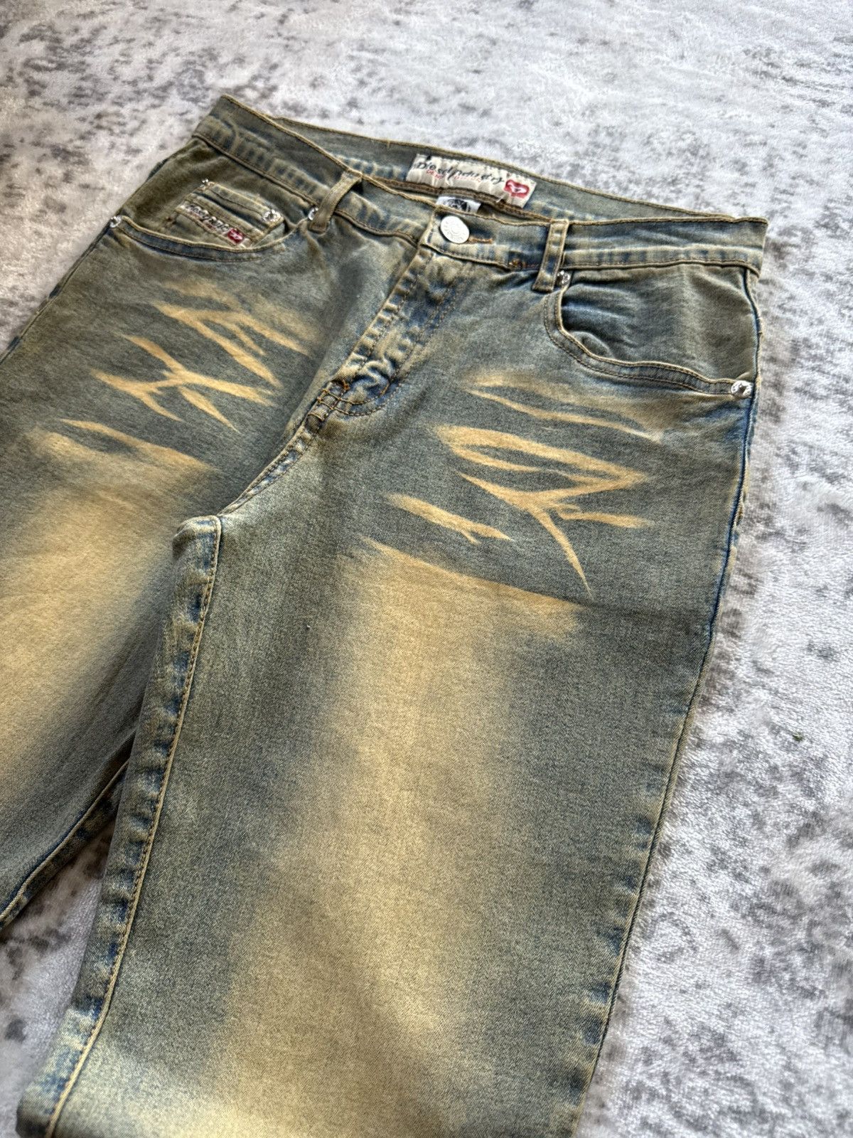 Diesel 2000s Diesel Mud Wash Flared Jeans Rare Size US 27 - 4 Thumbnail